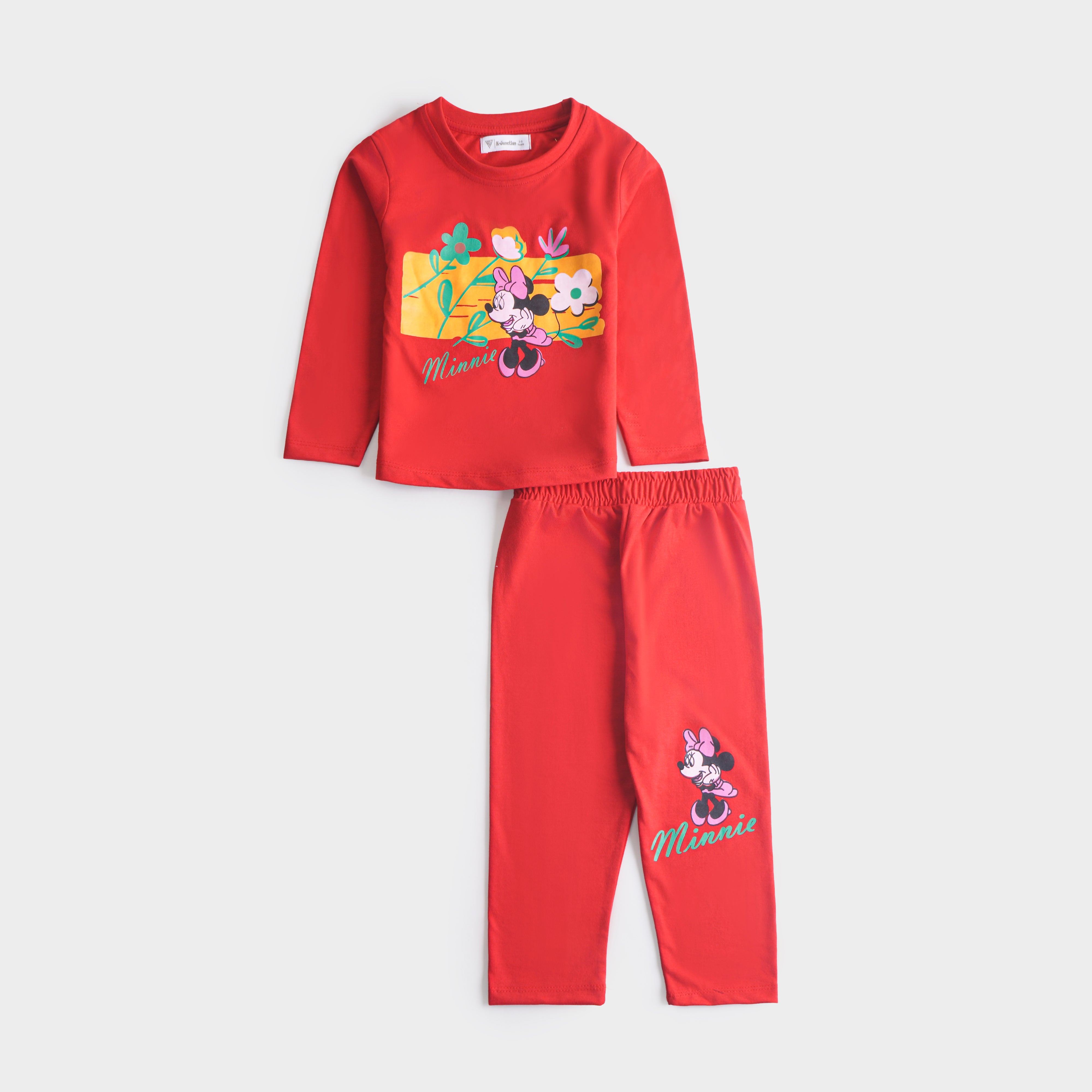 Girls Printed Full Sleeve Suit