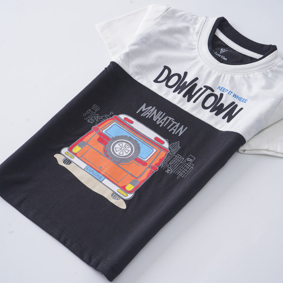 Infant Boys Half Sleeves-Printed T-Shirt (Downtown)