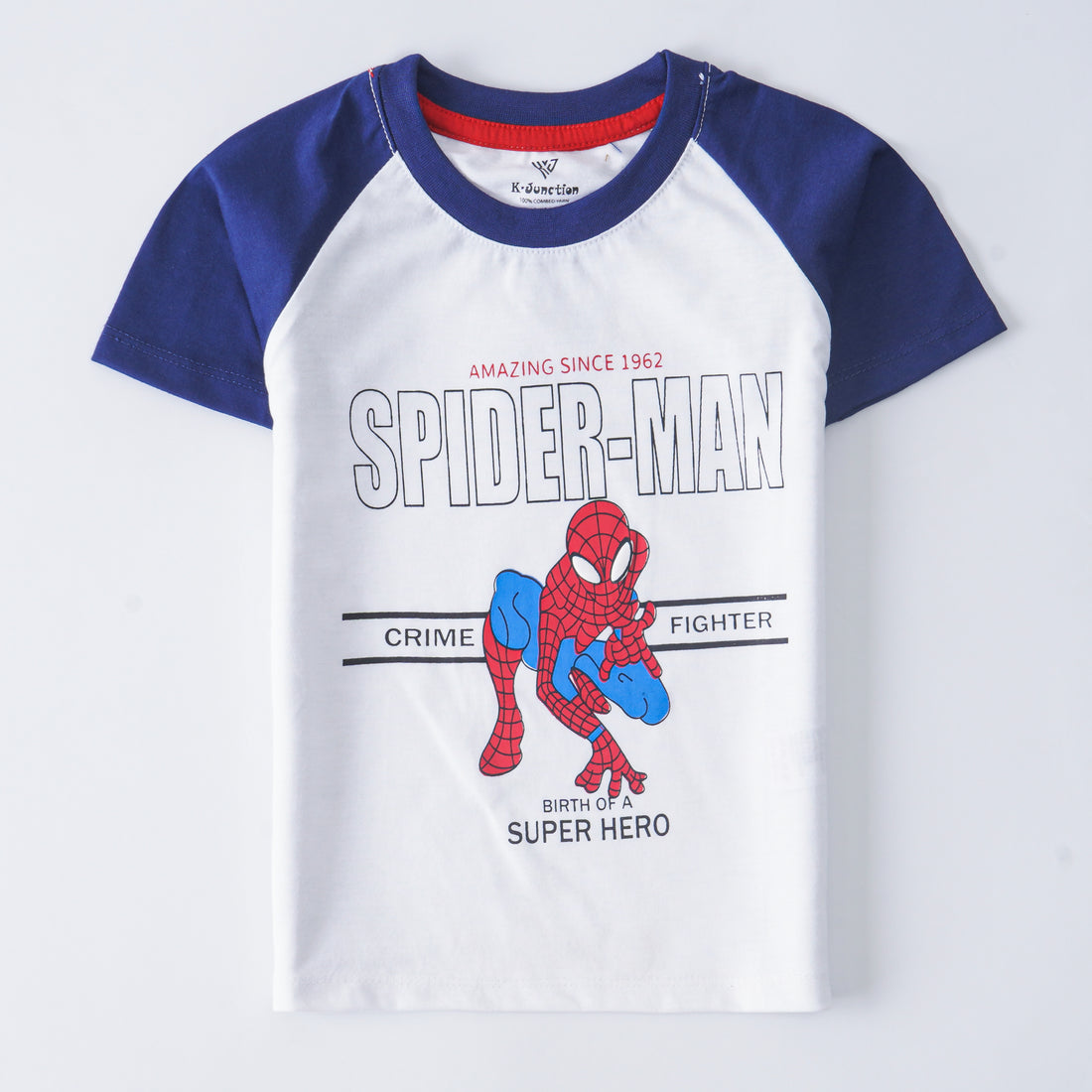 infant Boys Half Sleeves-Printed T-Shirt (Spider)