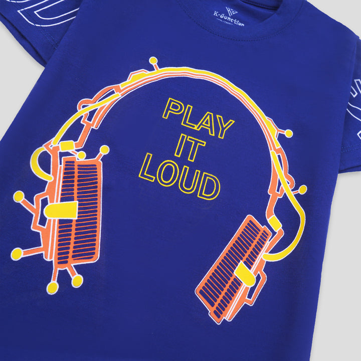 Infant Boys Half Sleeves-Printed T-Shirt (Loud)
