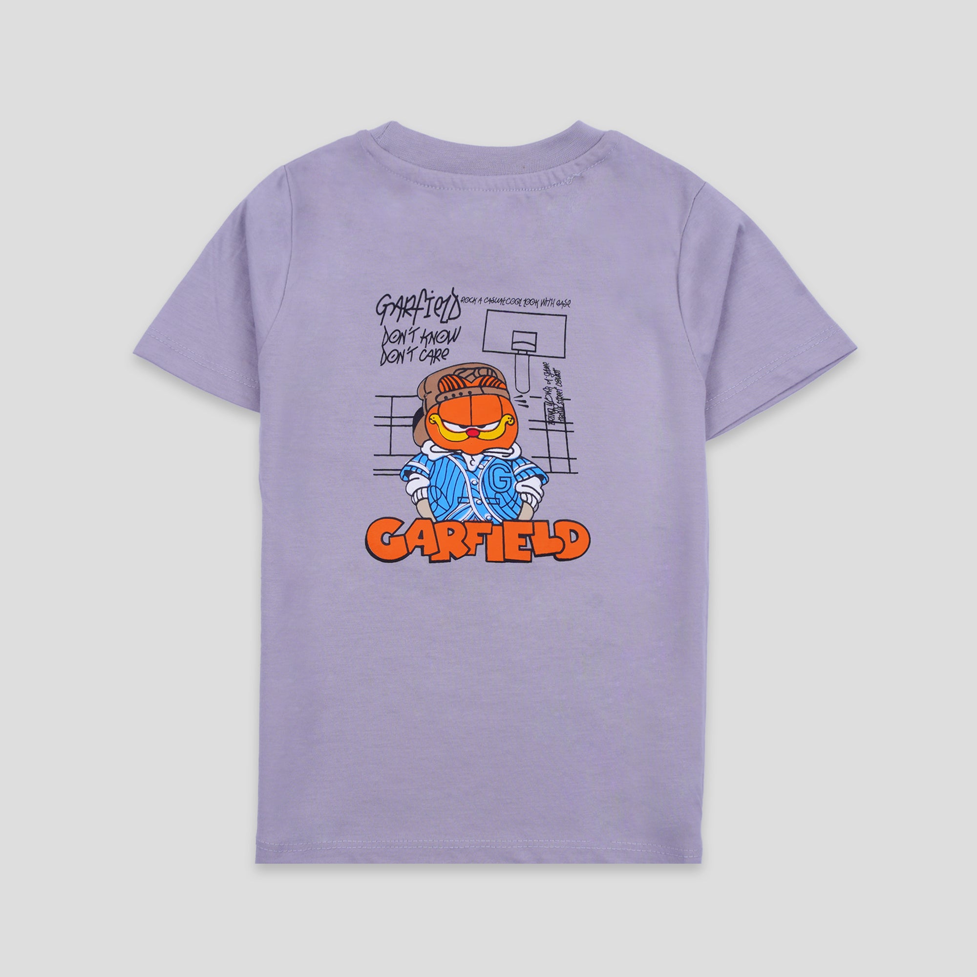 Boys Half Sleeves-Printed T-Shirt (Garfield)