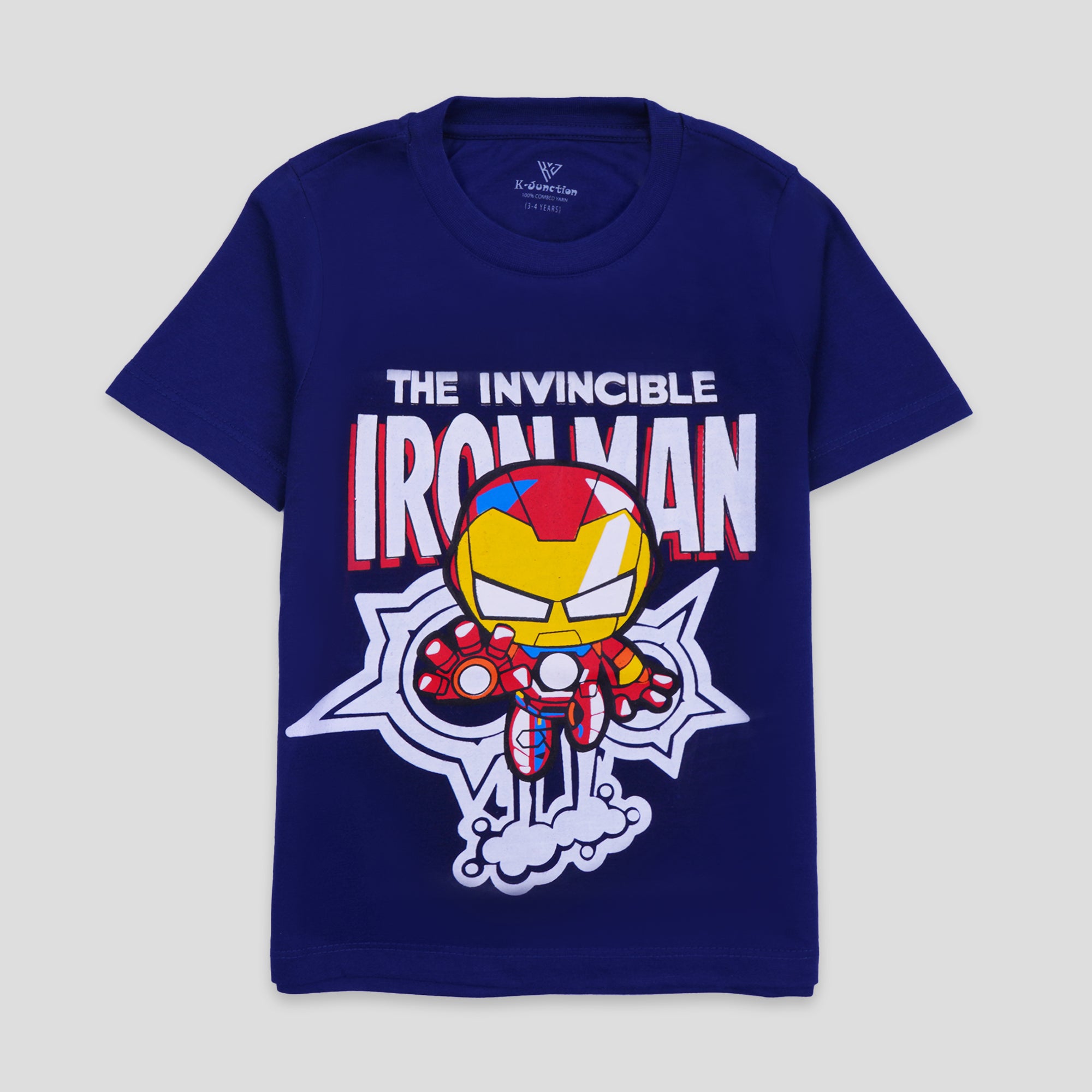 Boys Half Sleeves-Printed T-Shirt (Iron-man)