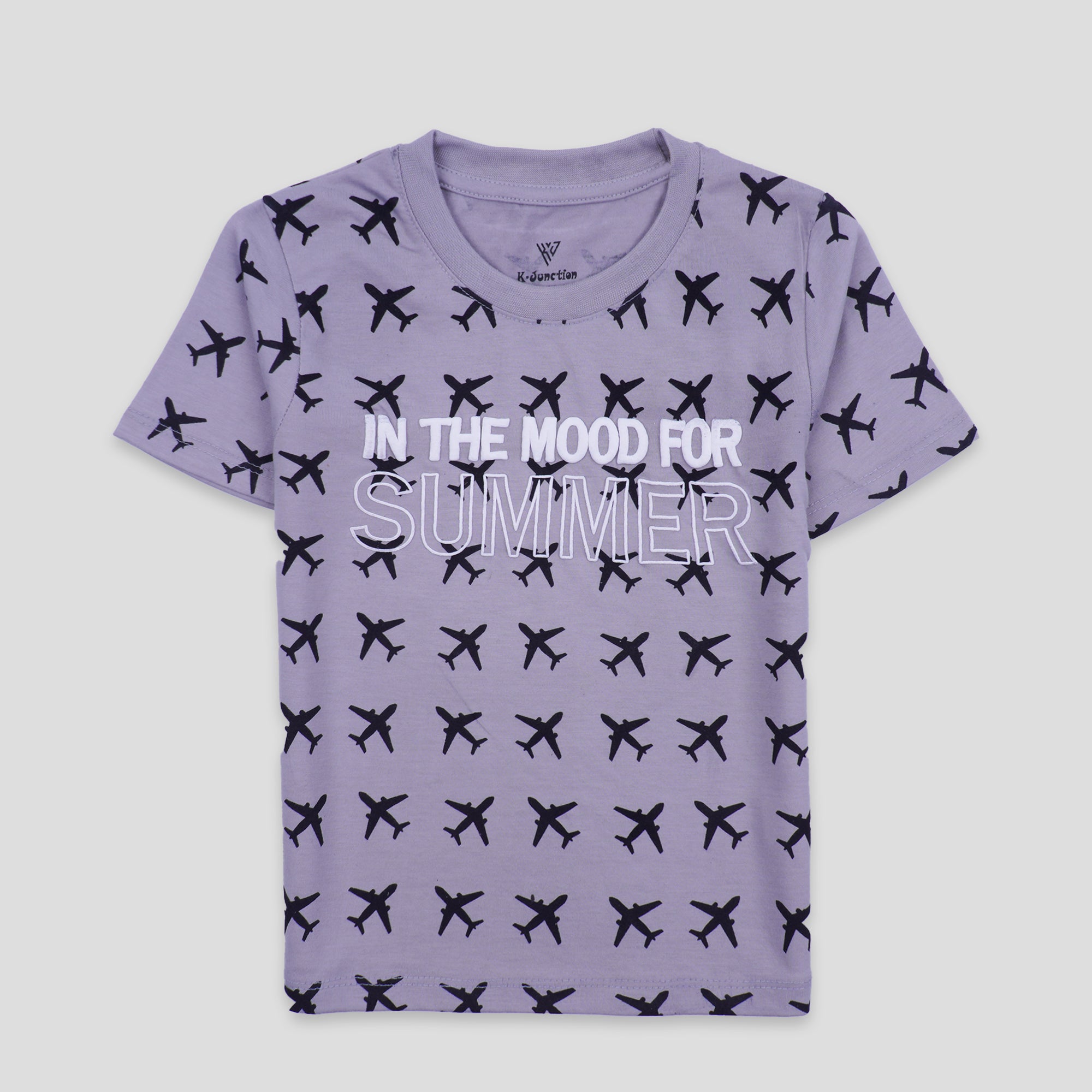 Infant Boys Half Sleeves-Printed T-Shirt (Mood)