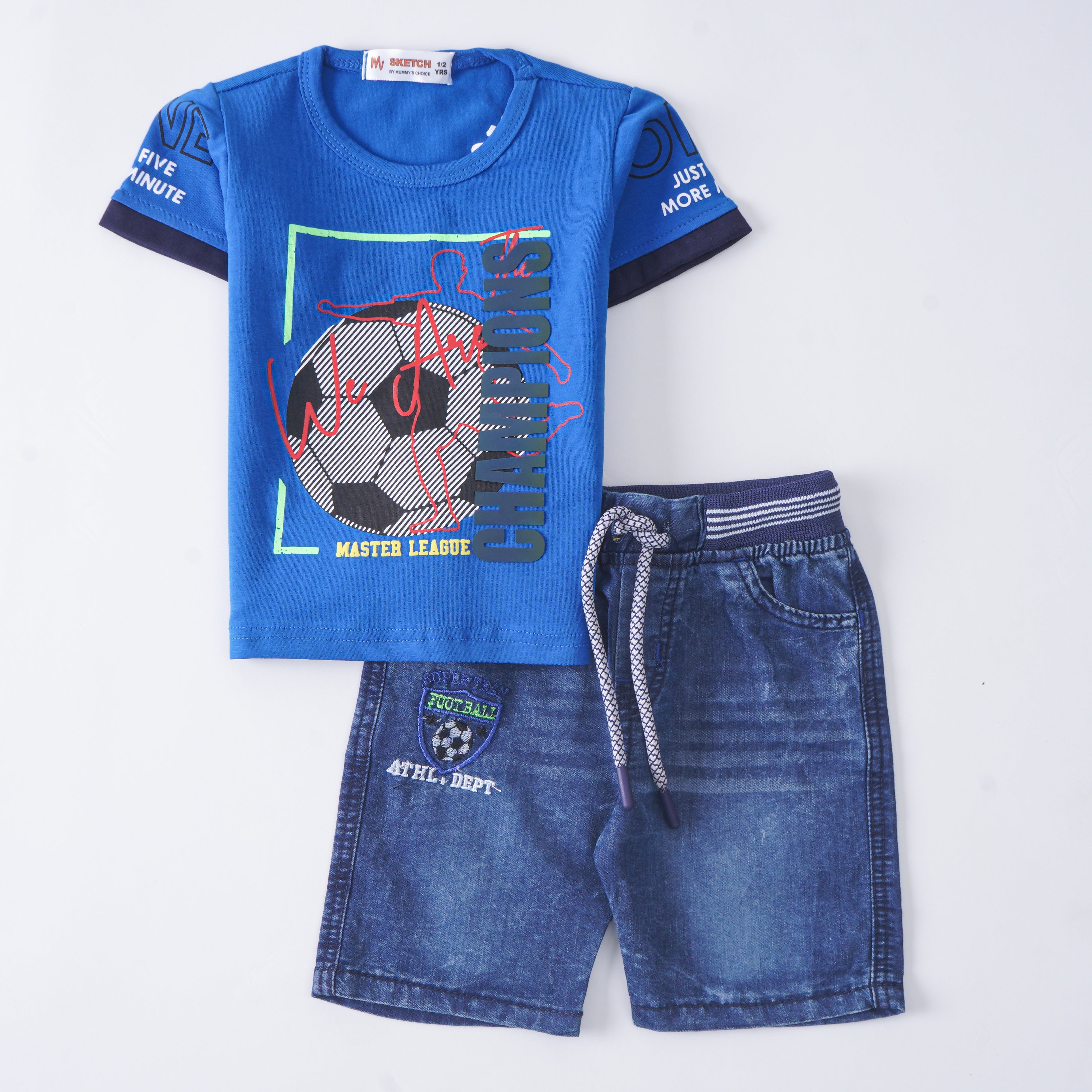 Boys Half Sleeves 2 Piece Suit