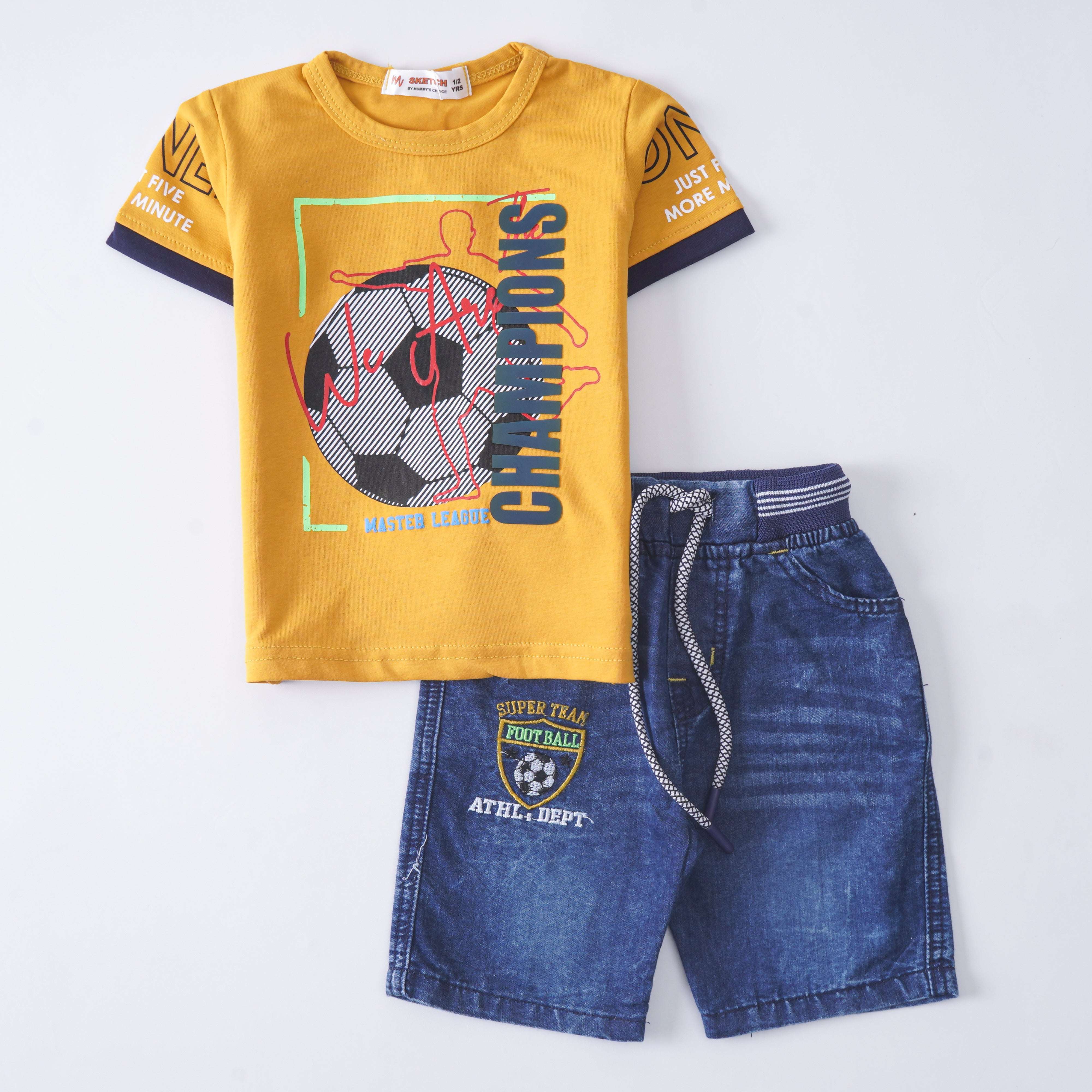 Boys Half Sleeves 2 Piece Suit