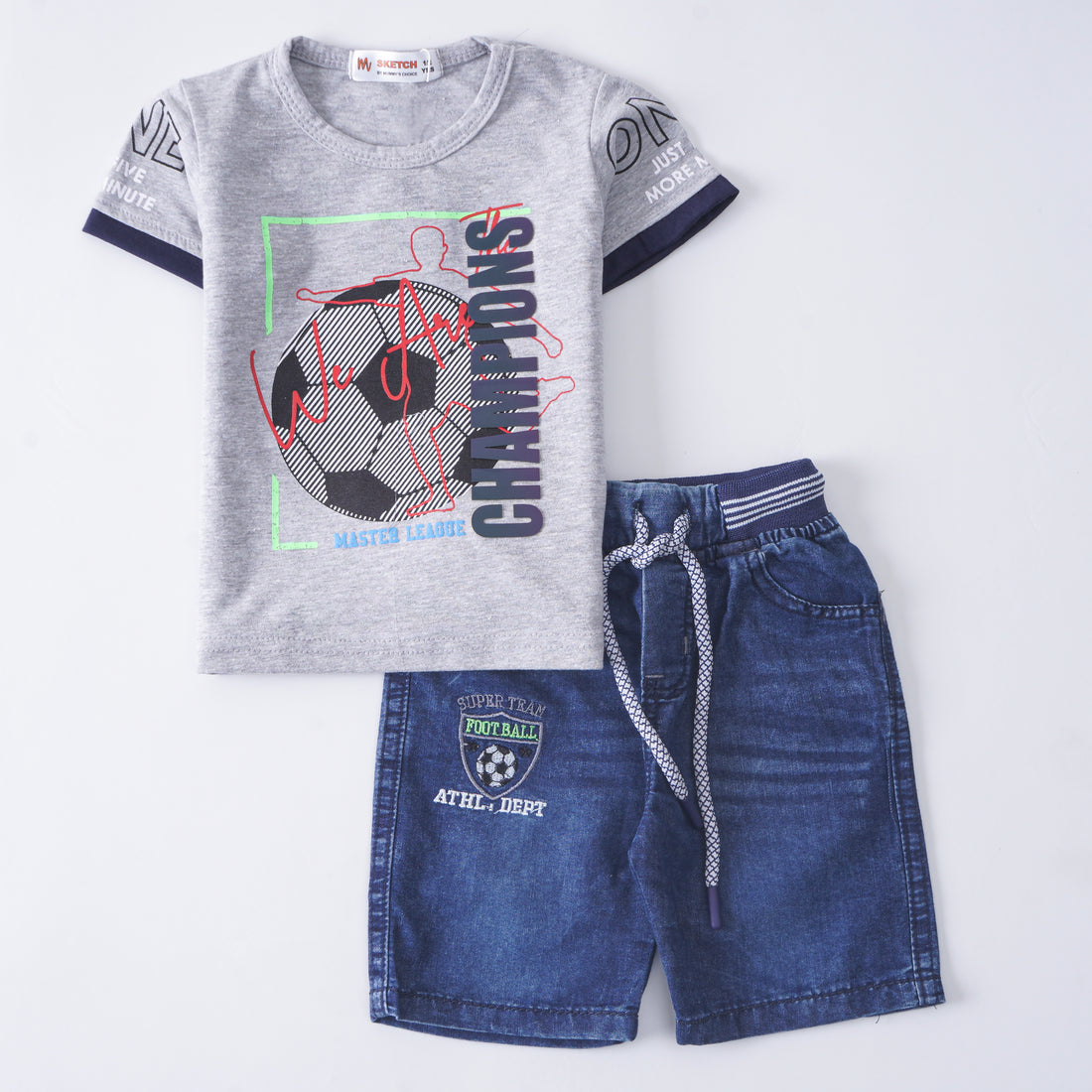 Boys Half Sleeves 2 Piece Suit