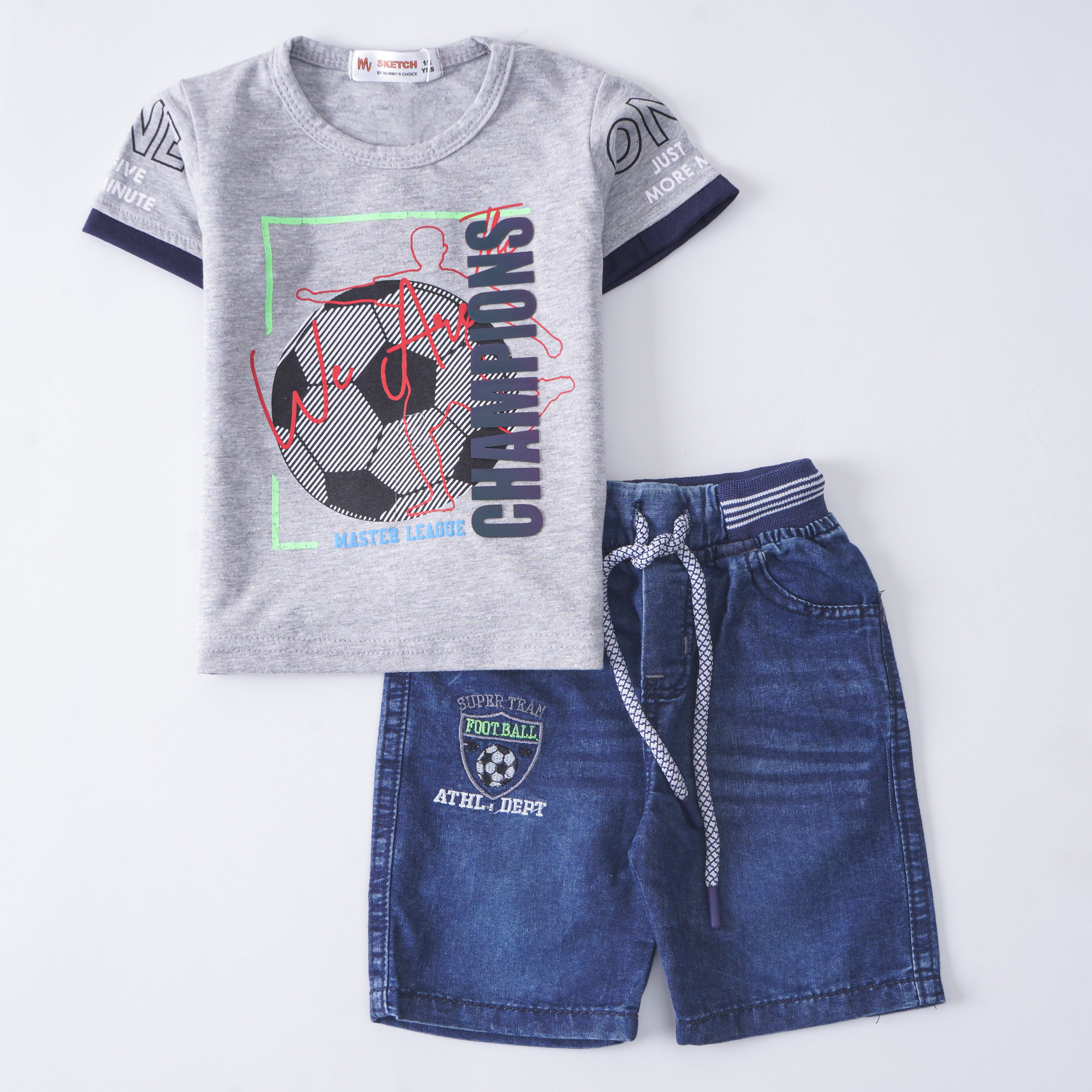 Boys Half Sleeves 2 Piece Suit