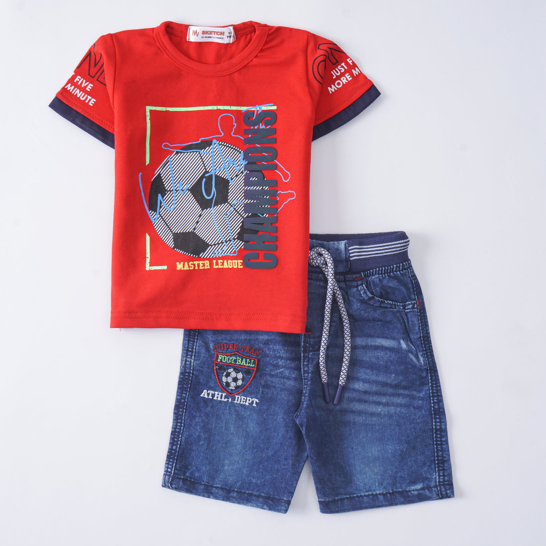 Boys Half Sleeves 2 Piece Suit