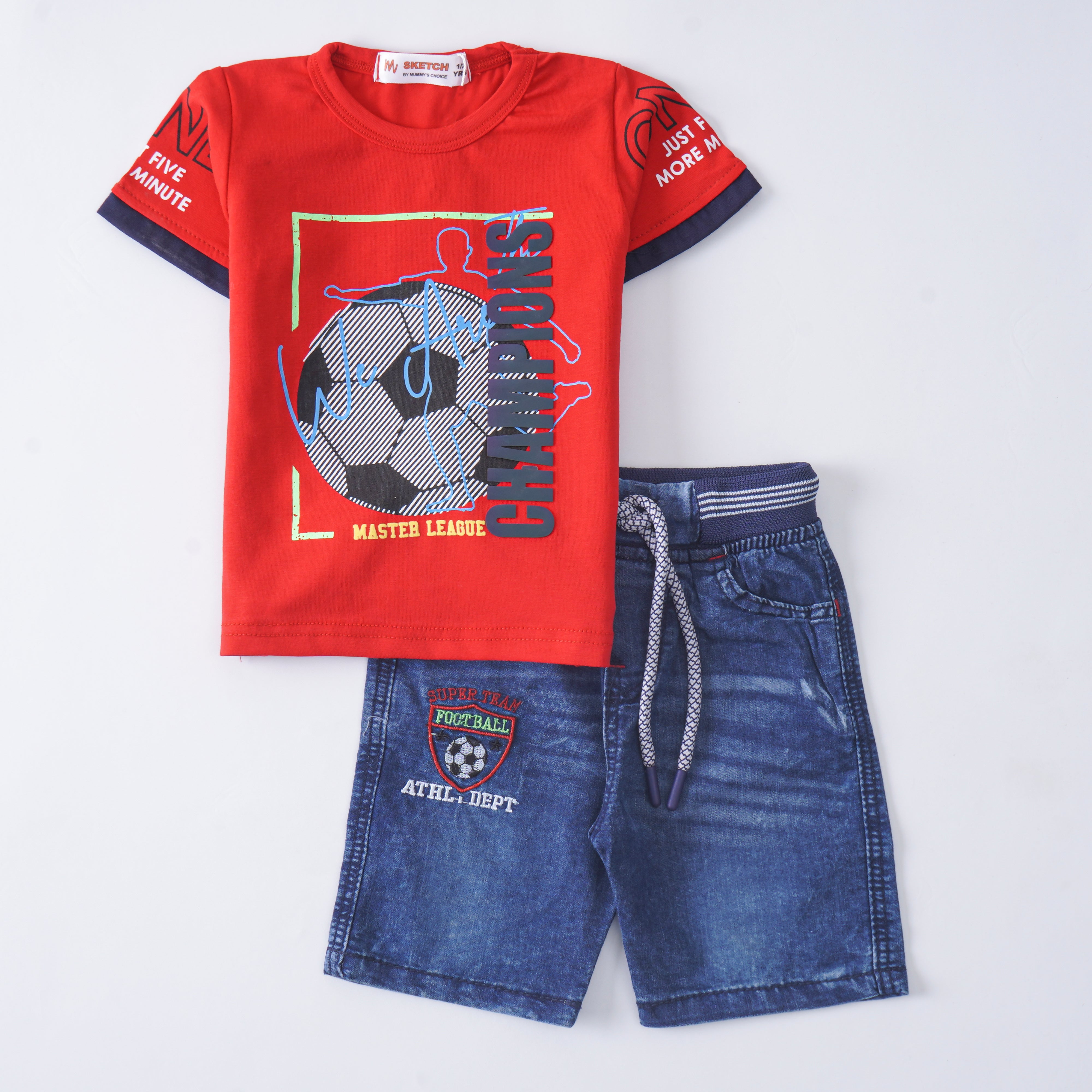 Boys Half Sleeves 2 Piece Suit