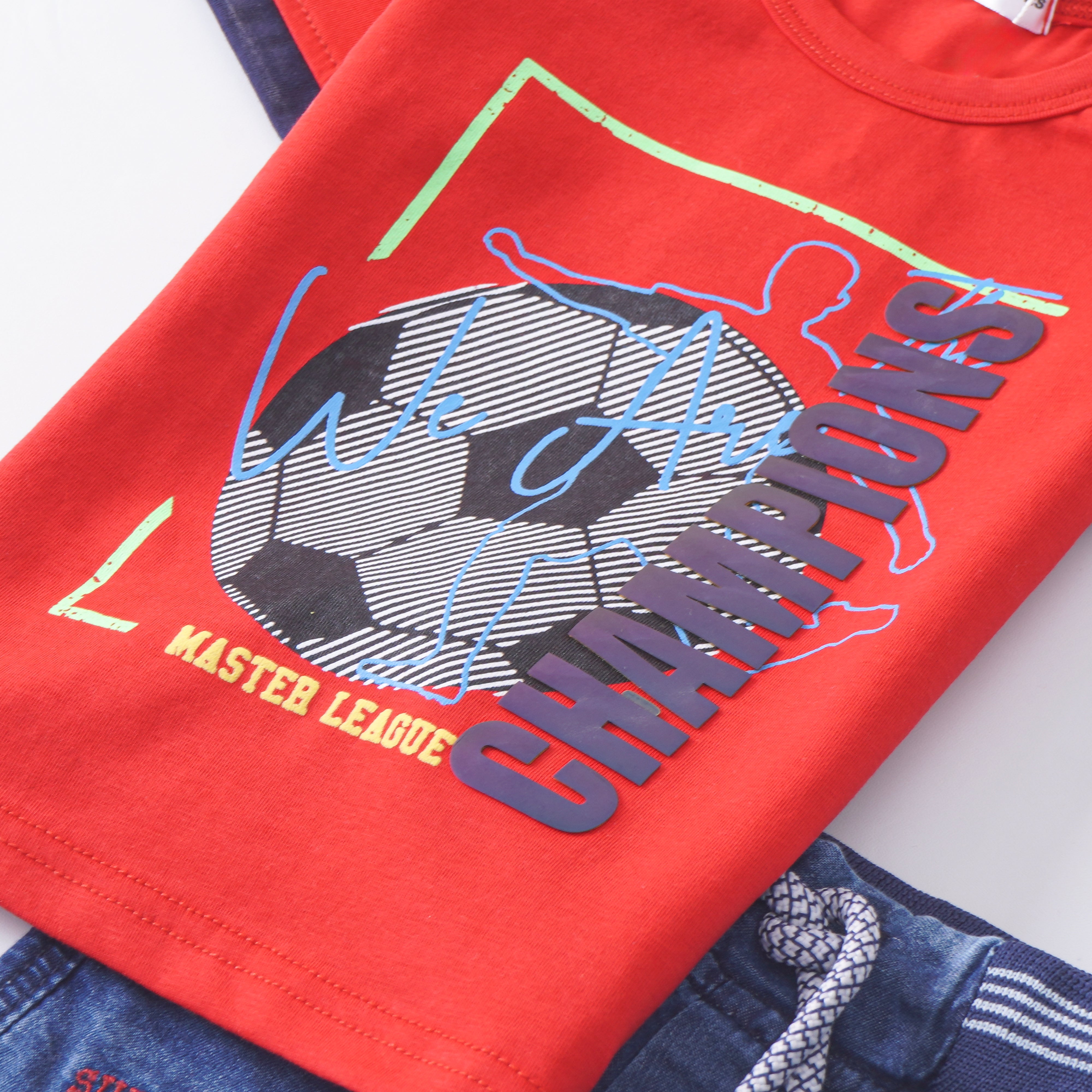 Boys Half Sleeves 2 Piece Suit