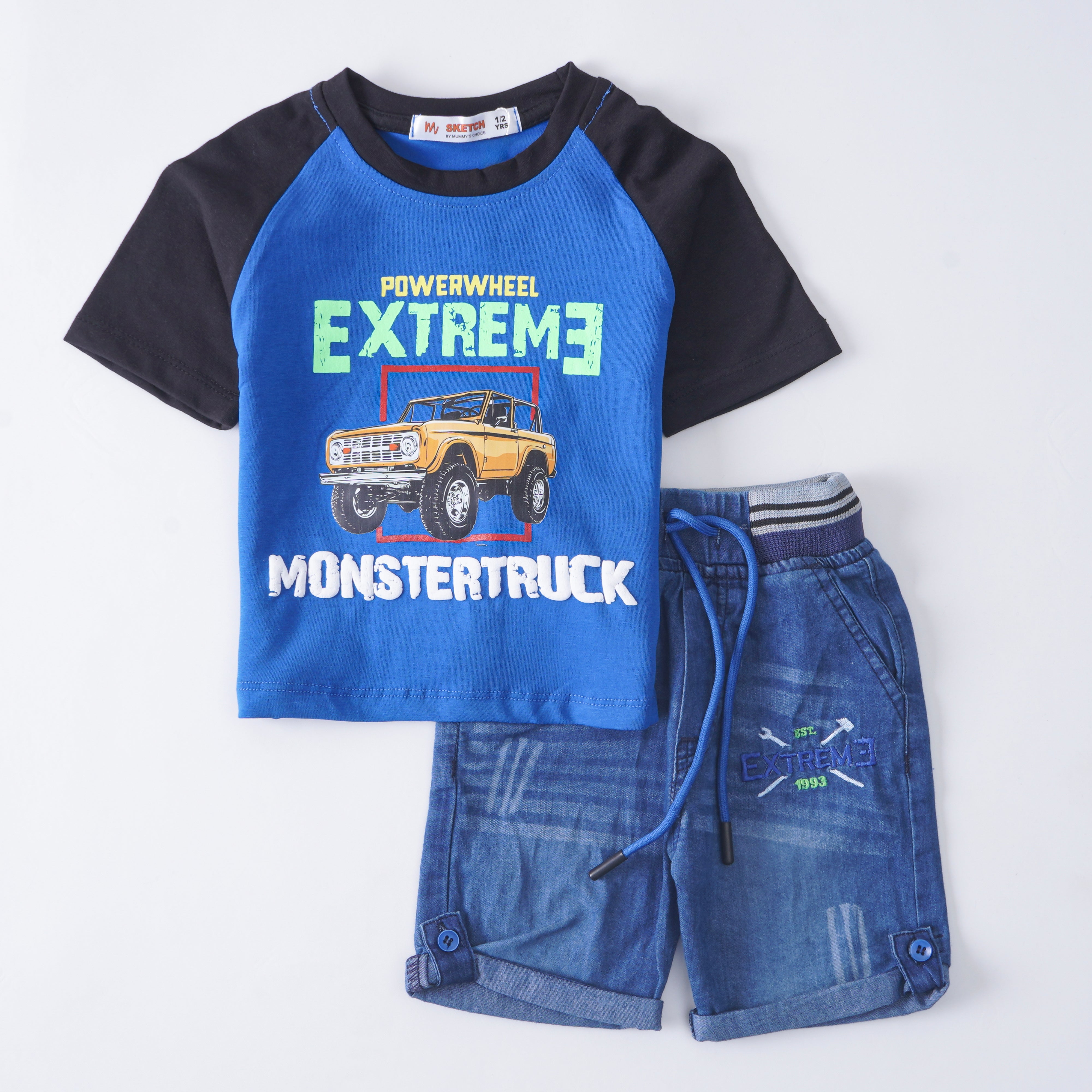 Boys Half Sleeves 2 Piece Suit