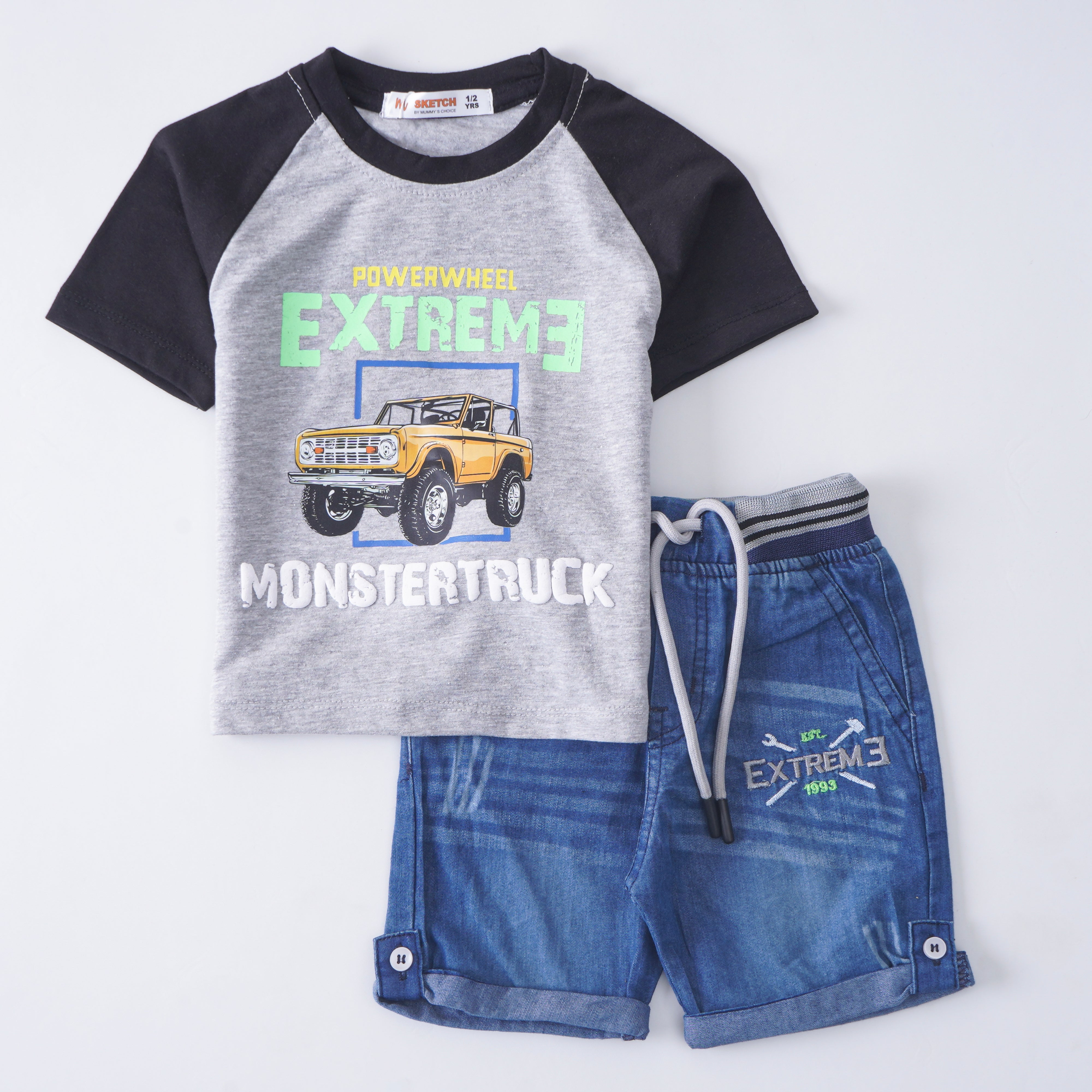 Boys Half Sleeves 2 Piece Suit