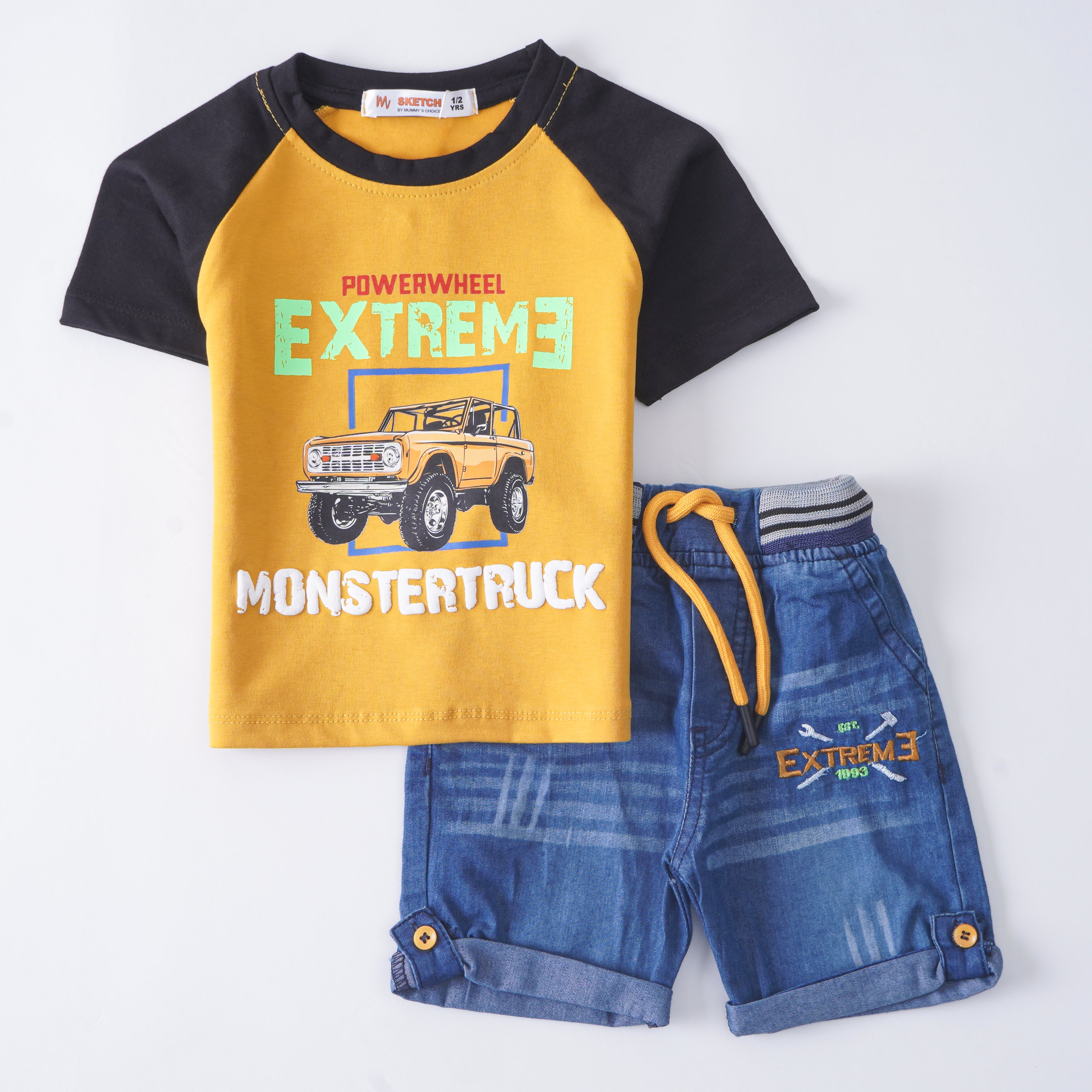 Boys Half Sleeves 2 Piece Suit