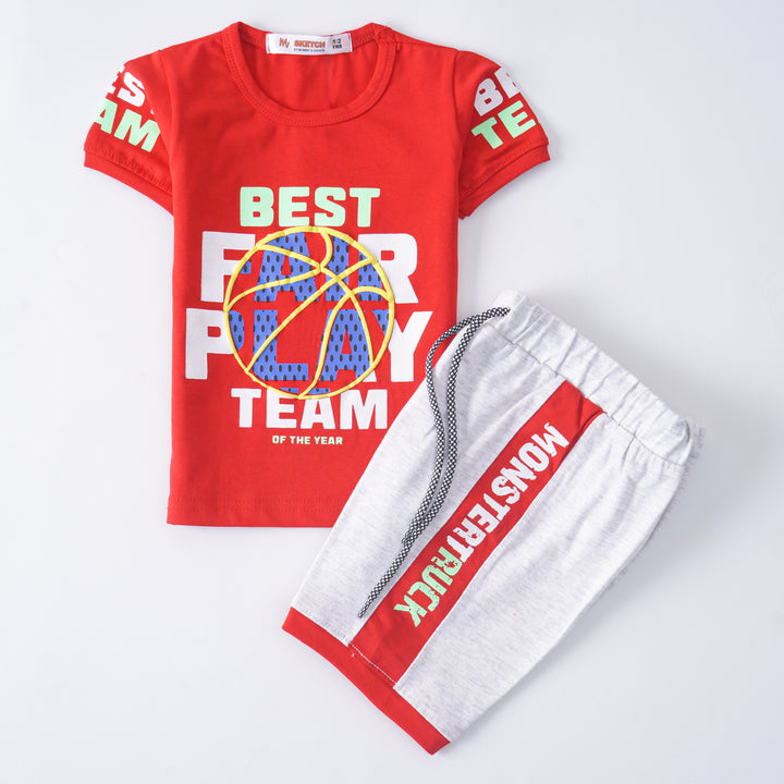 Boys Half Sleeves 2 Piece Suit