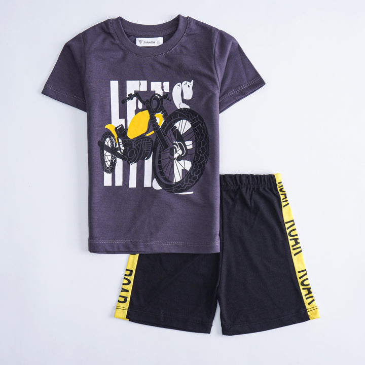 Boys Half Sleeves 2 Piece Suit