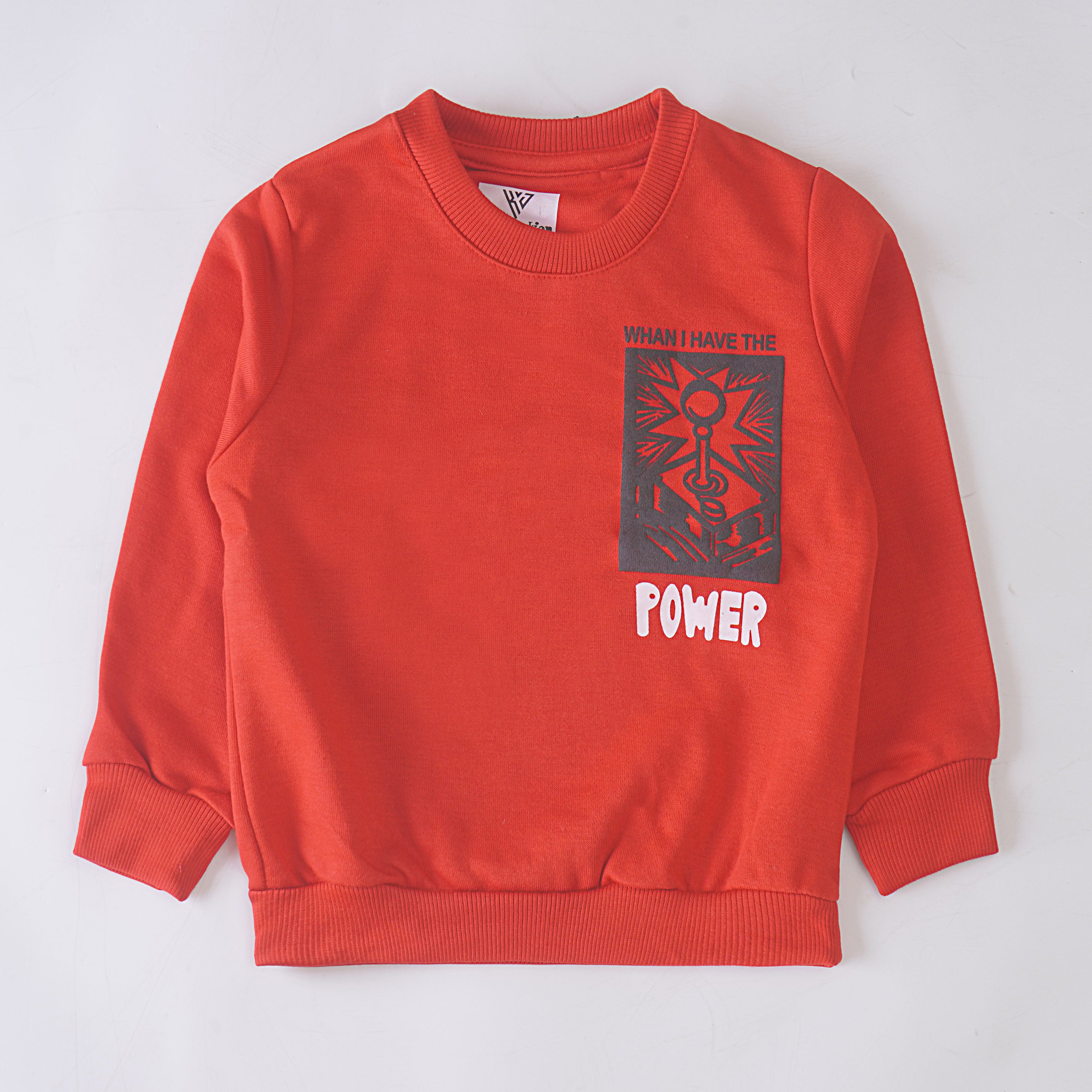 Boys Printed Full Sleeve Sweat T-Shirt (7196)