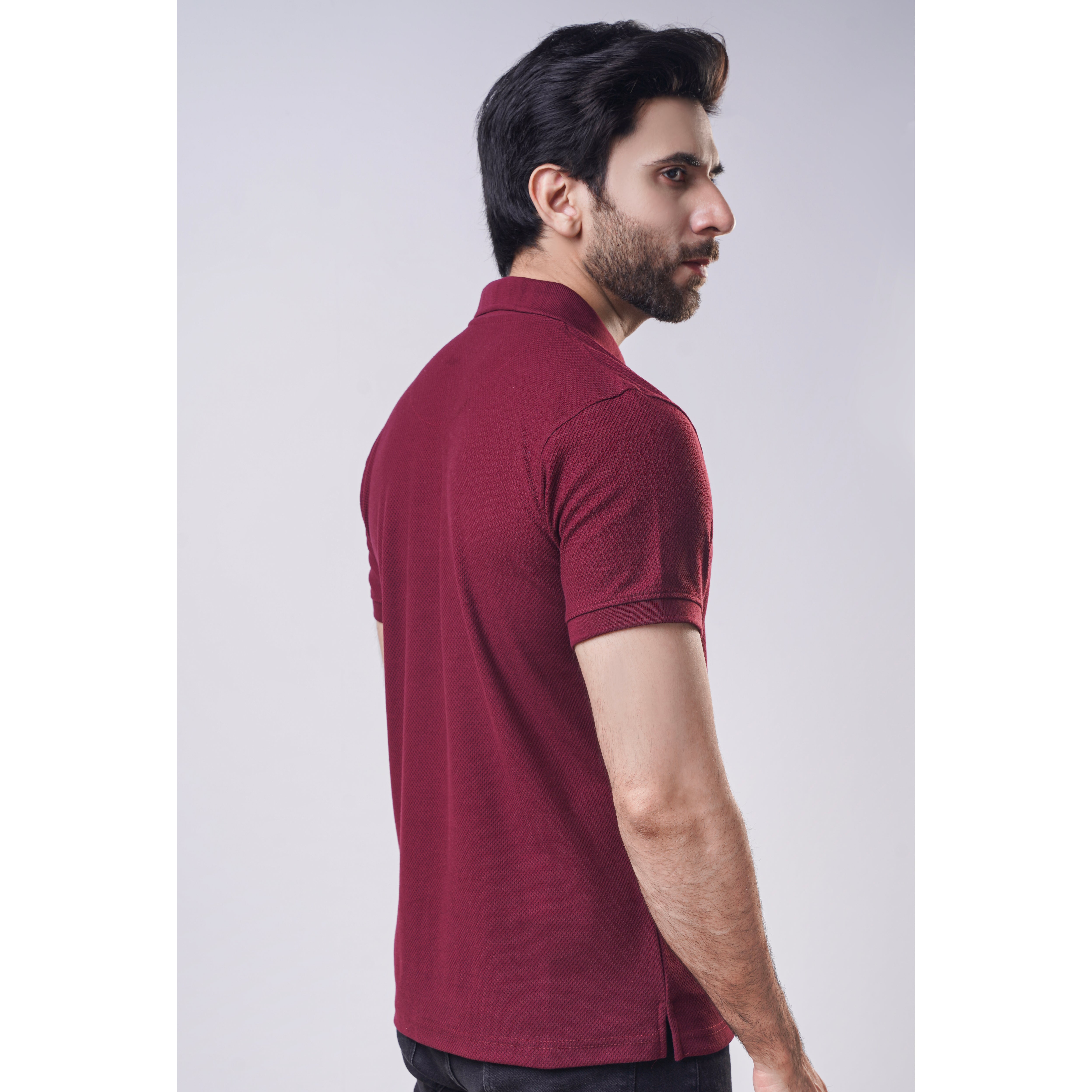 Men's Popcorn Half Sleeve Polo