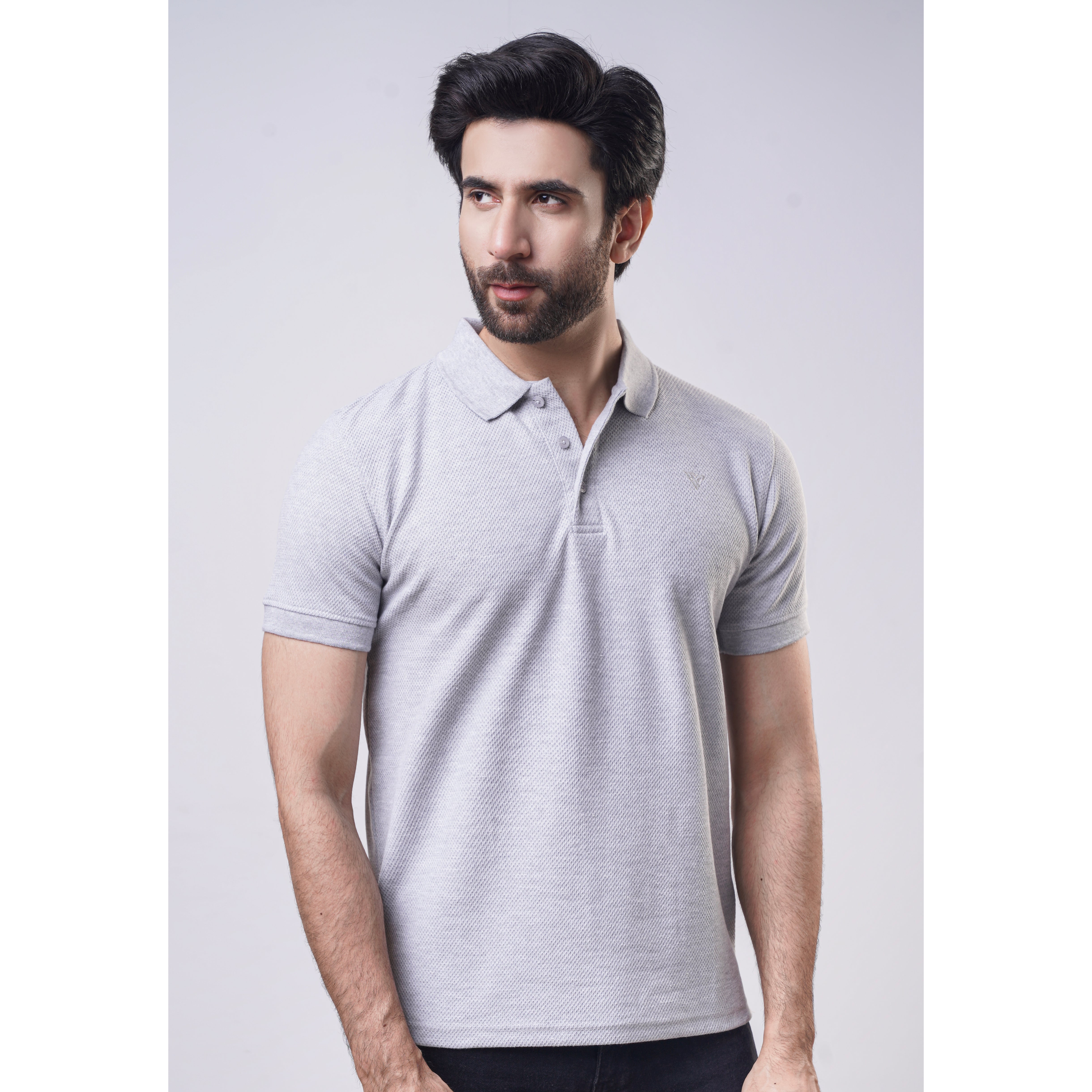 Men's Popcorn Half Sleeve Polo