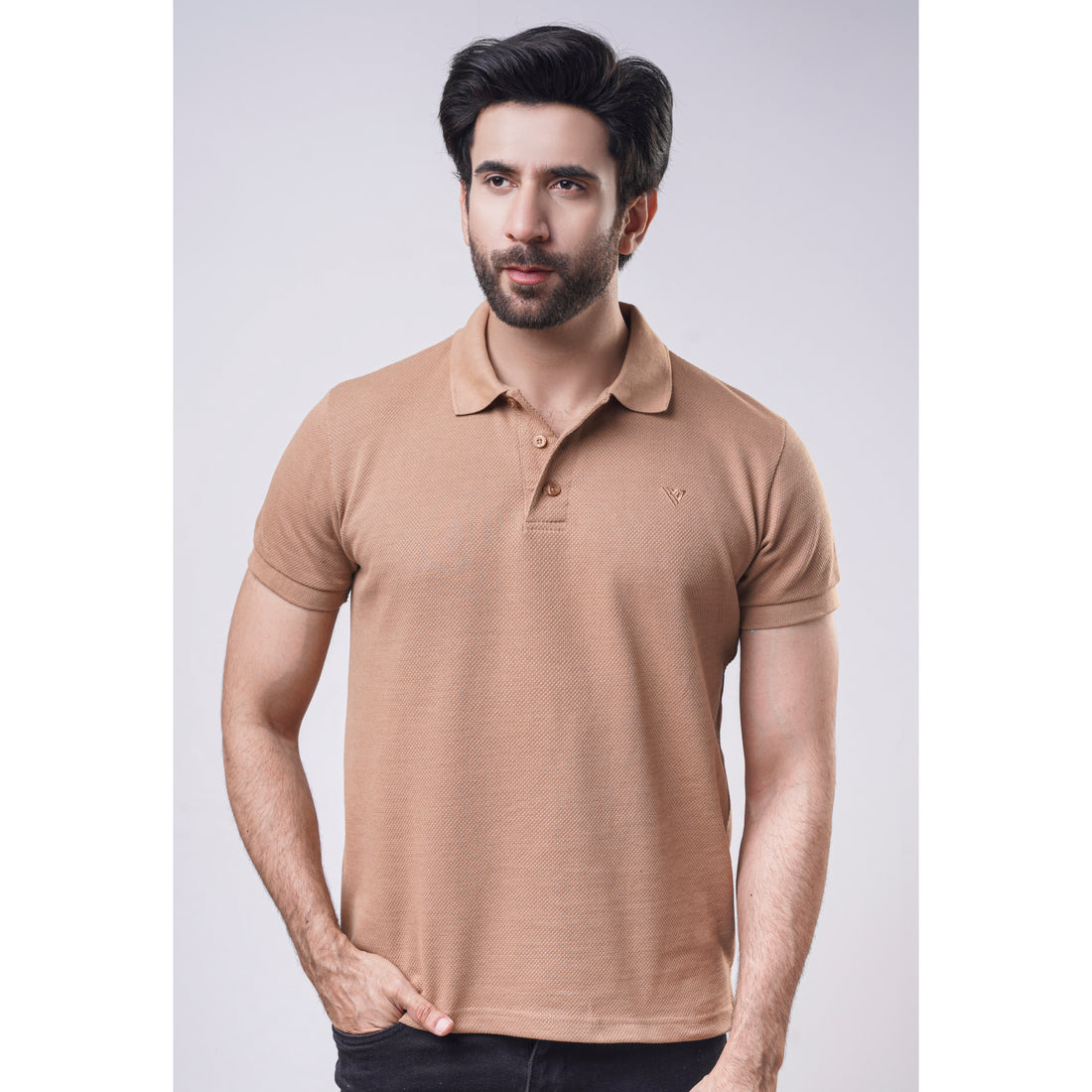 Men's Popcorn Half Sleeve Polo