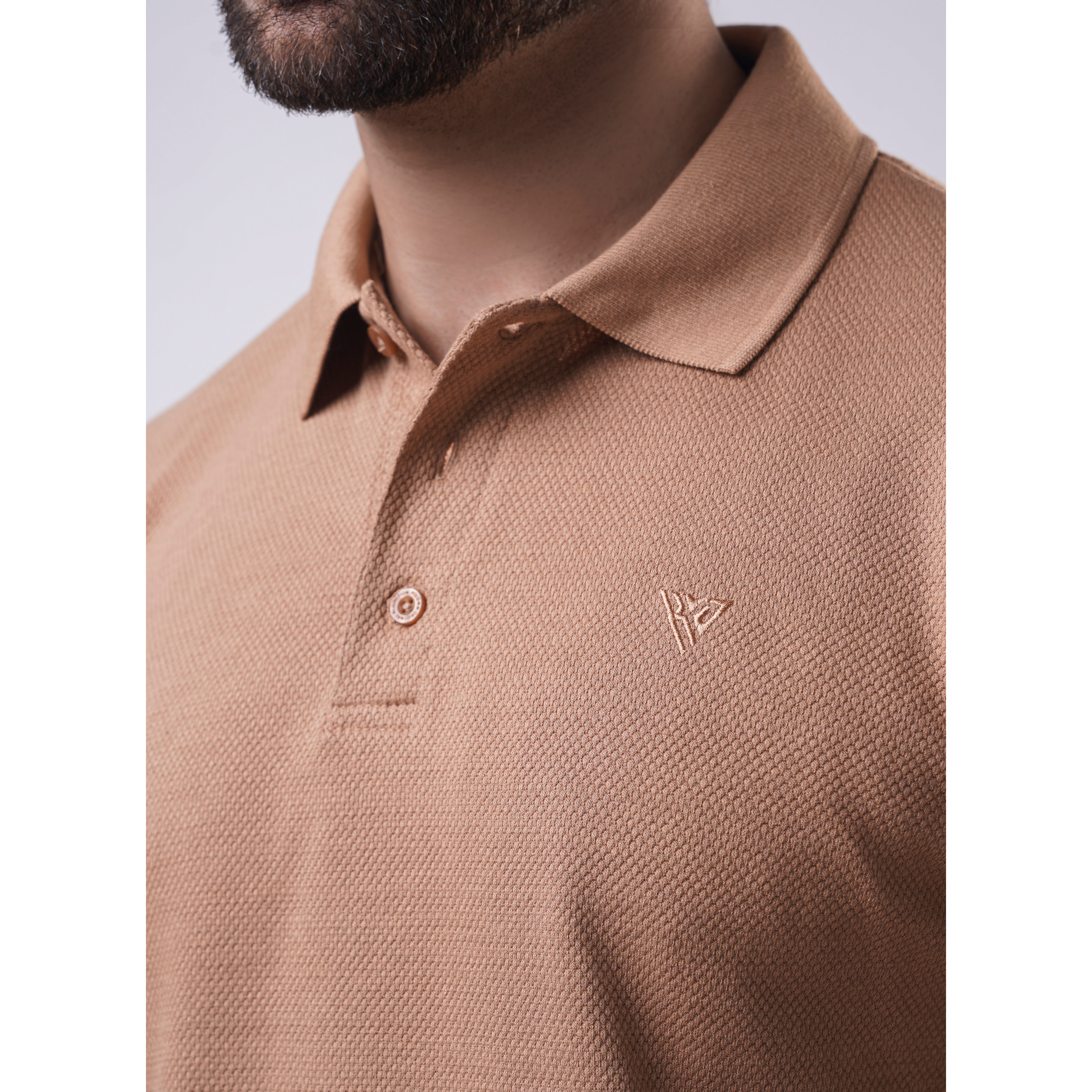 Men's Popcorn Half Sleeve Polo