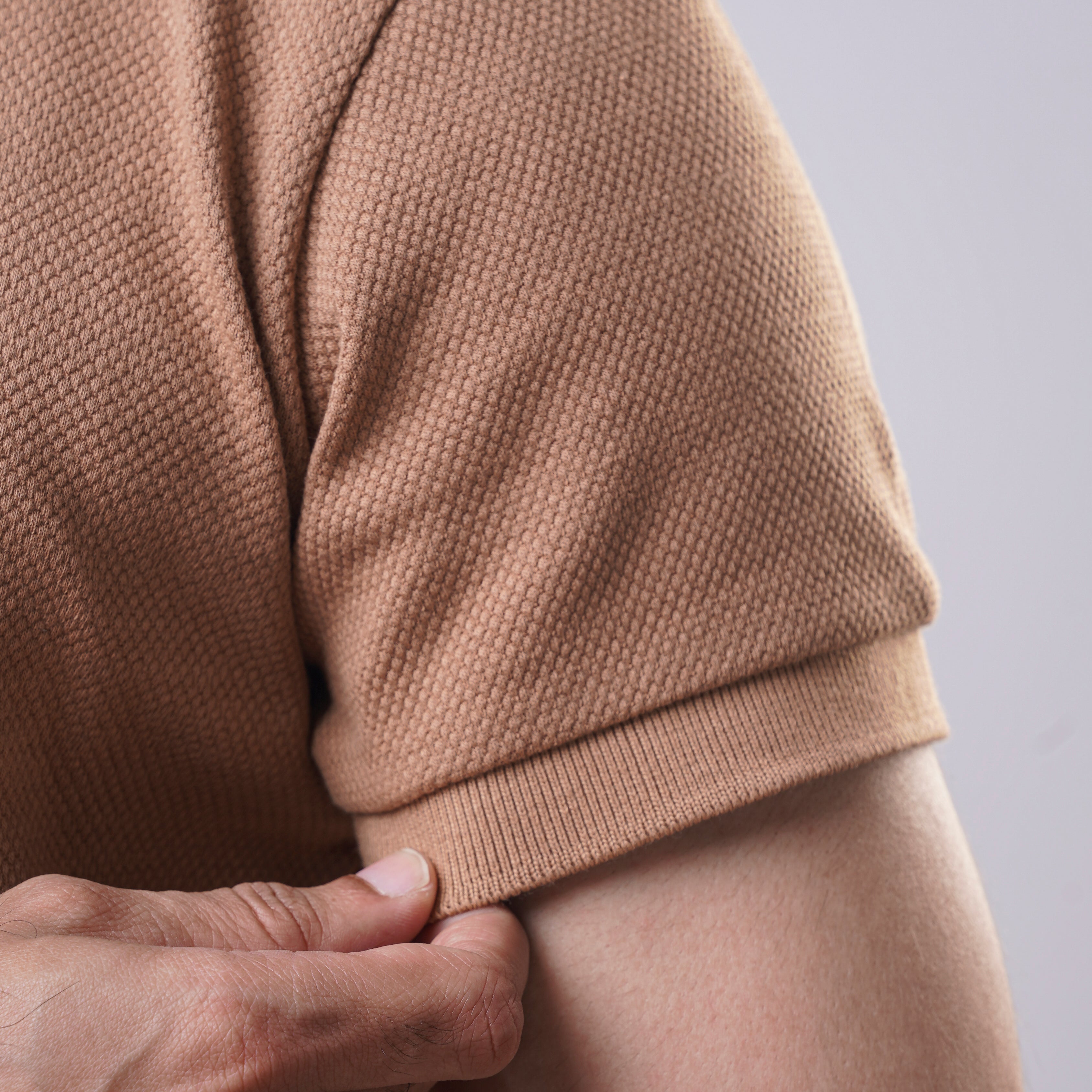 Men's Popcorn Half Sleeve Polo