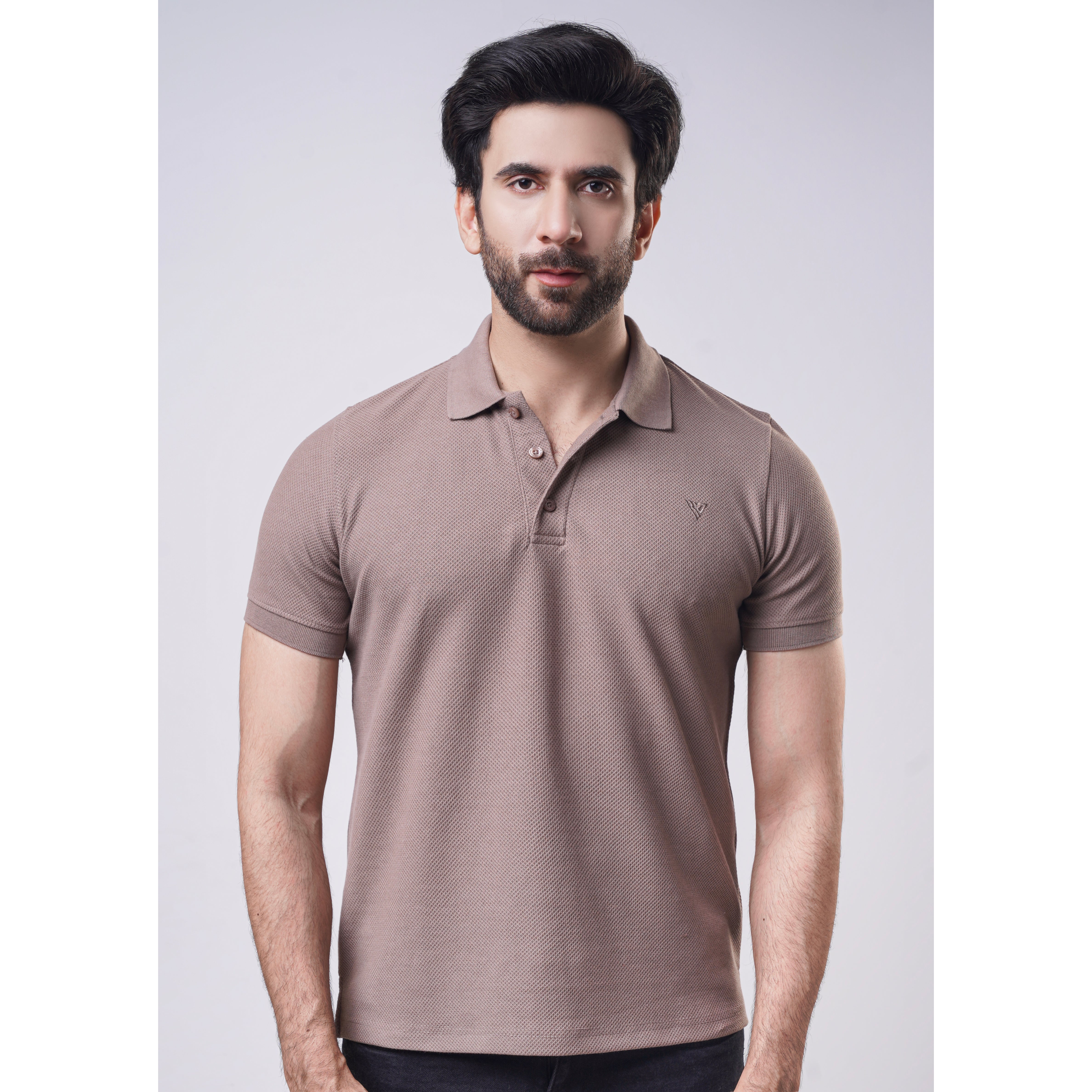 Men's Popcorn Half Sleeve Polo