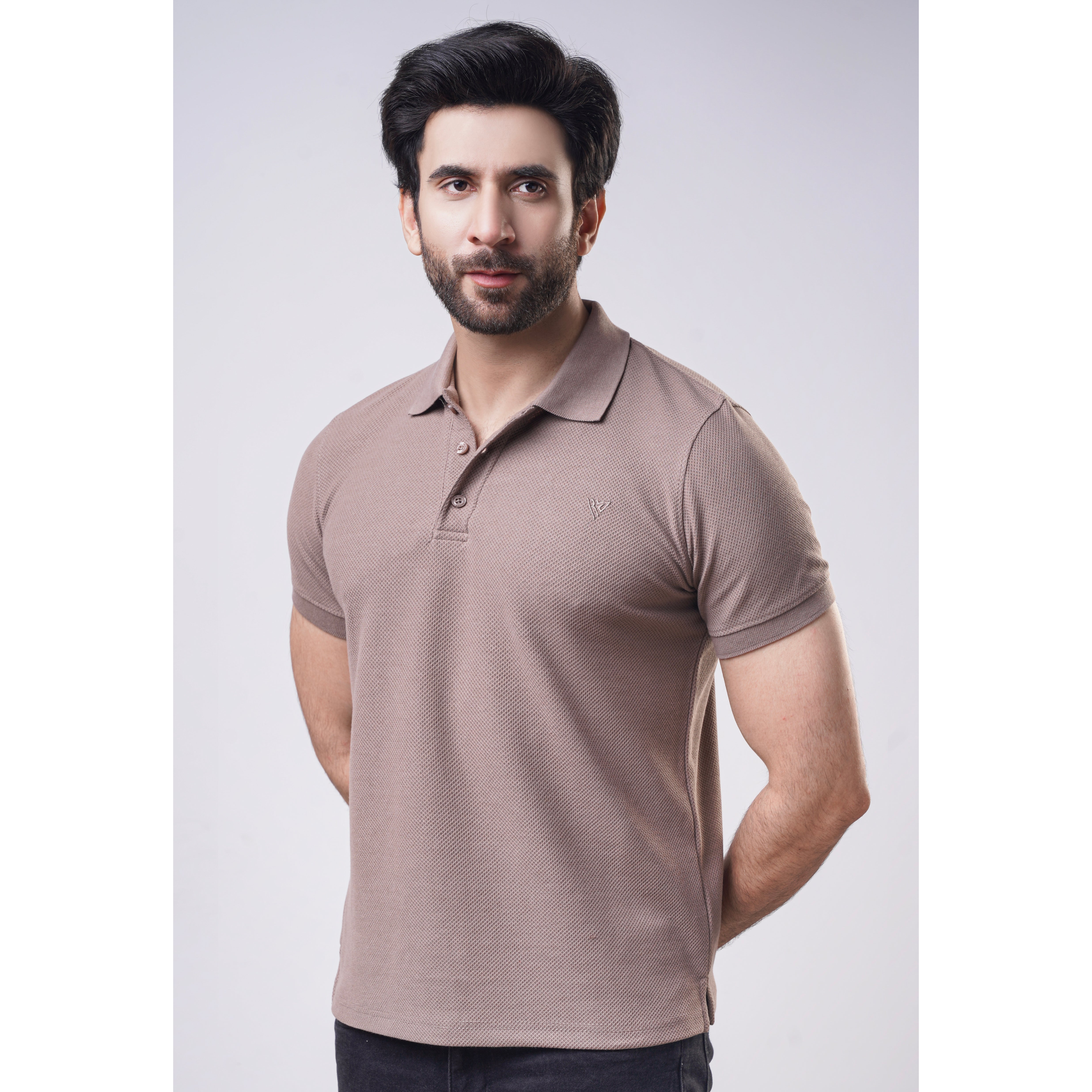 Men's Popcorn Half Sleeve Polo