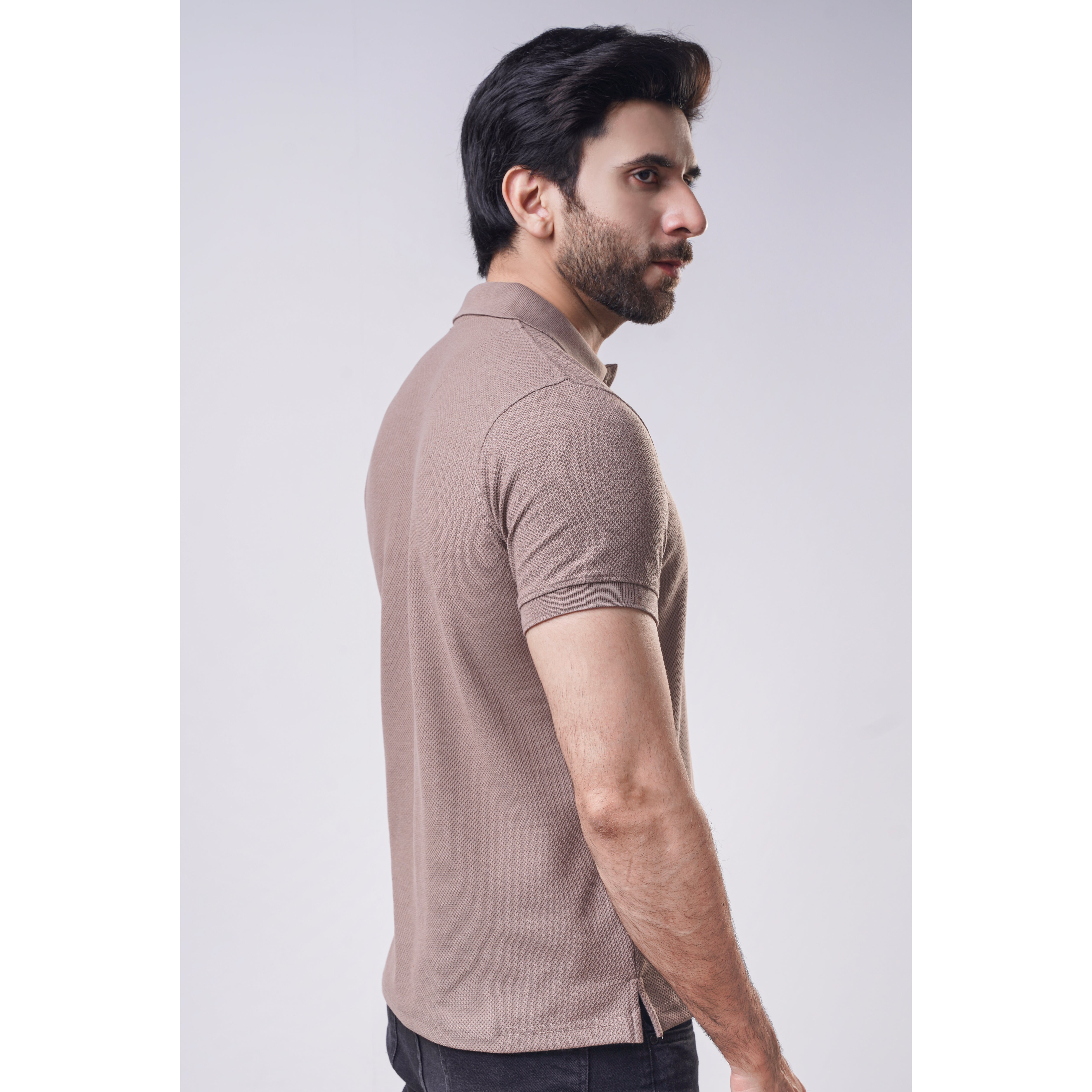 Men's Popcorn Half Sleeve Polo