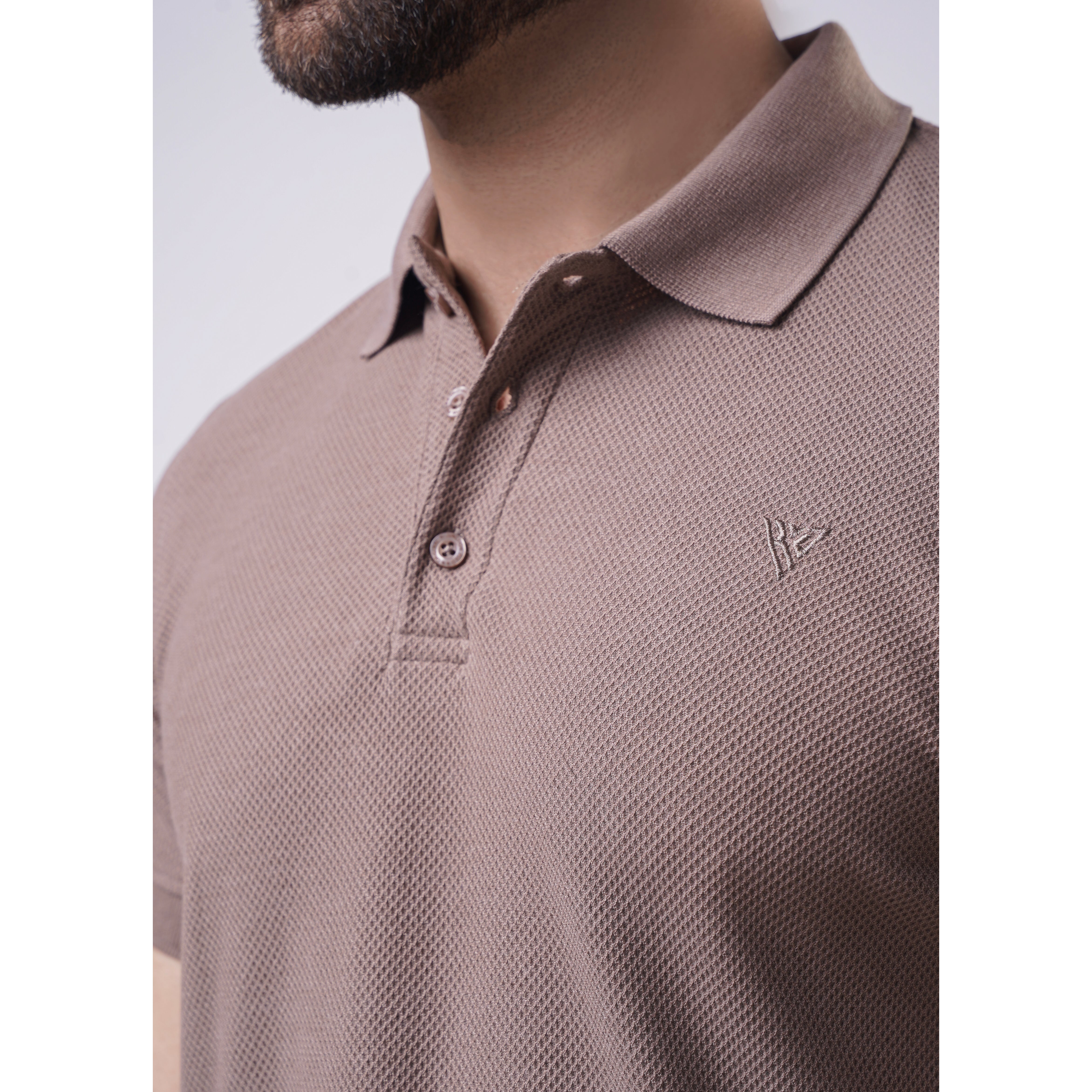 Men's Popcorn Half Sleeve Polo