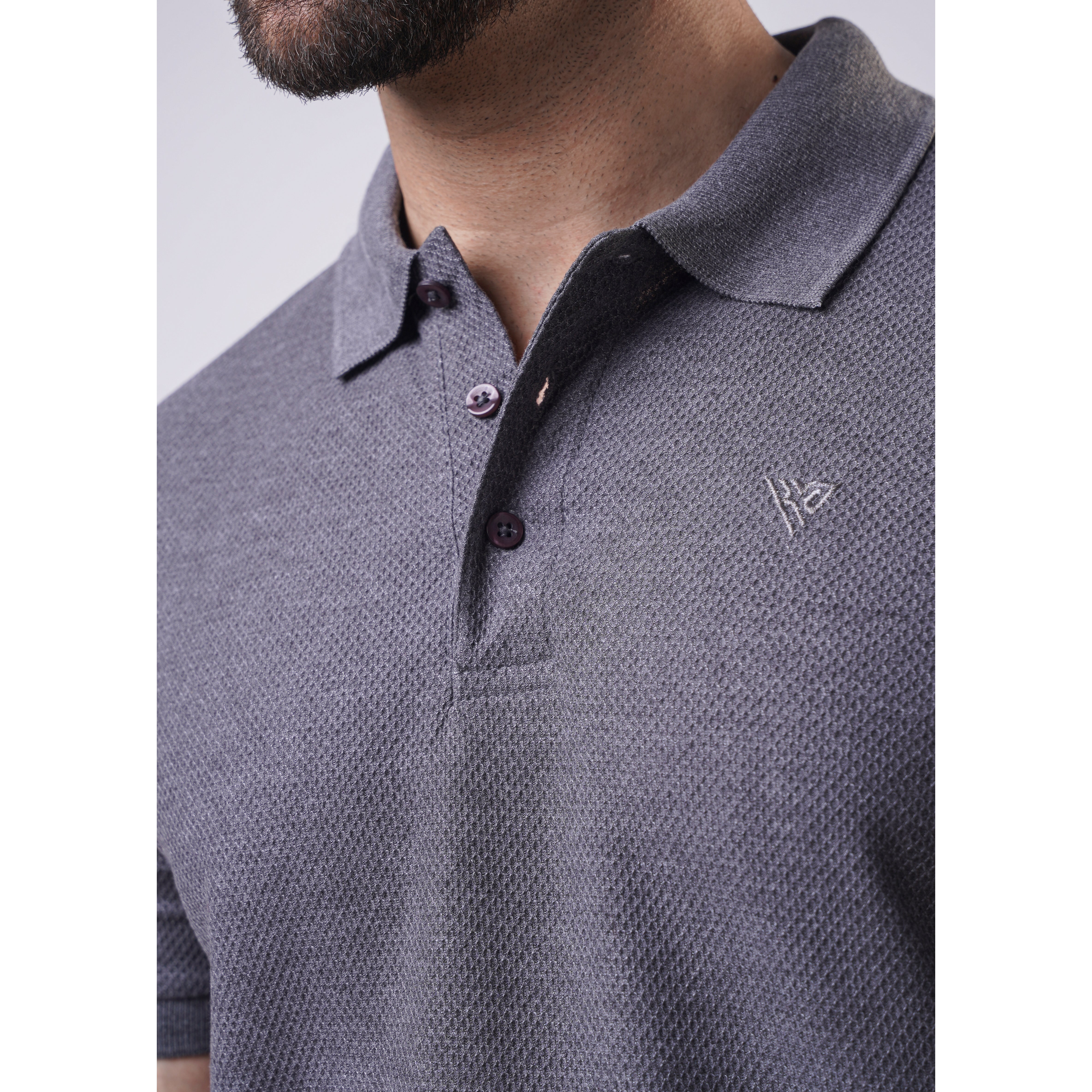 Men's Popcorn Half Sleeve Polo