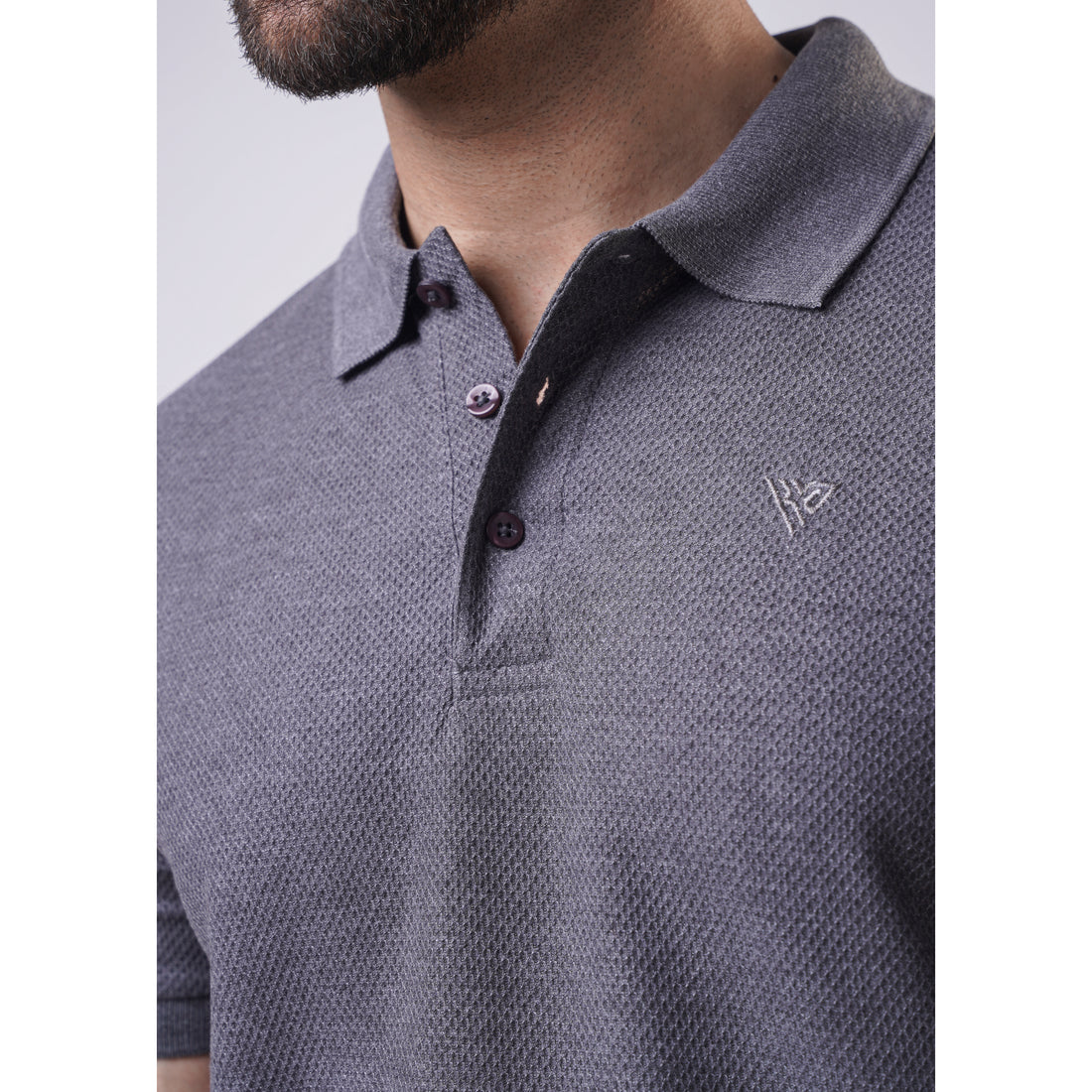 Men's Popcorn Half Sleeve Polo