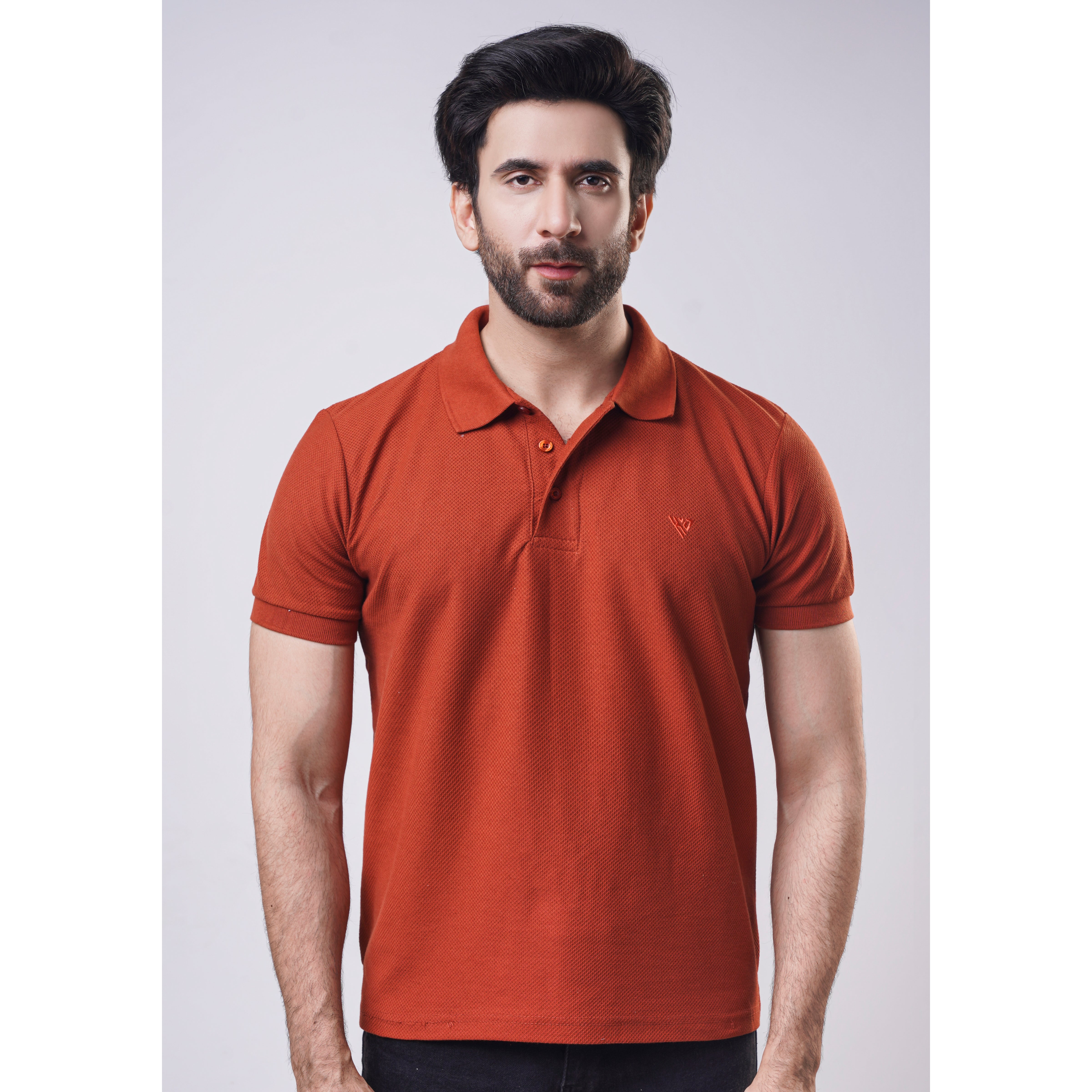 Men's Popcorn Half Sleeve Polo