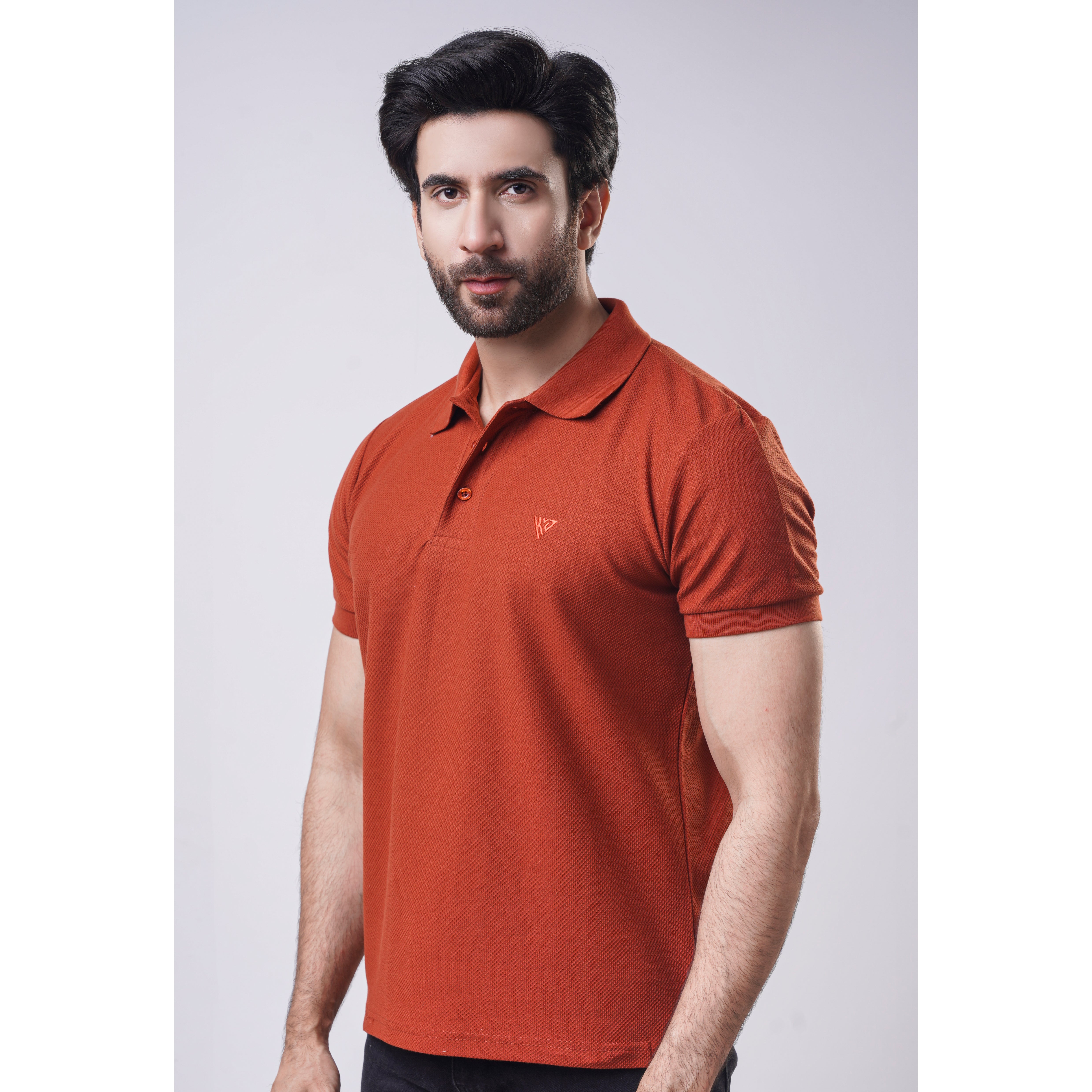 Men's Popcorn Half Sleeve Polo