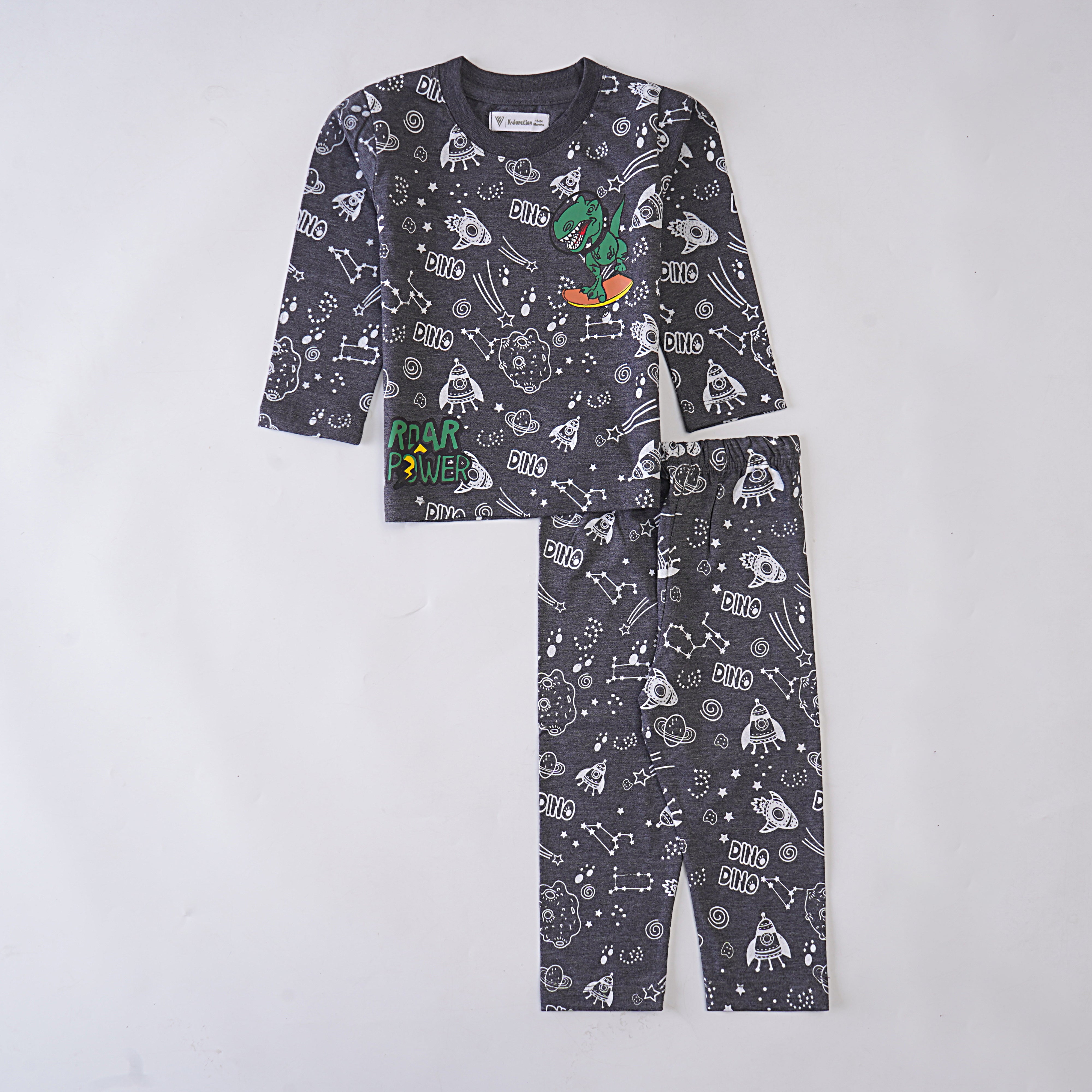 Boys Printed Full Sleeve Suit (All-Over)