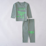 Boys Printed Full Sleeve Suit (Tyrranossorus)