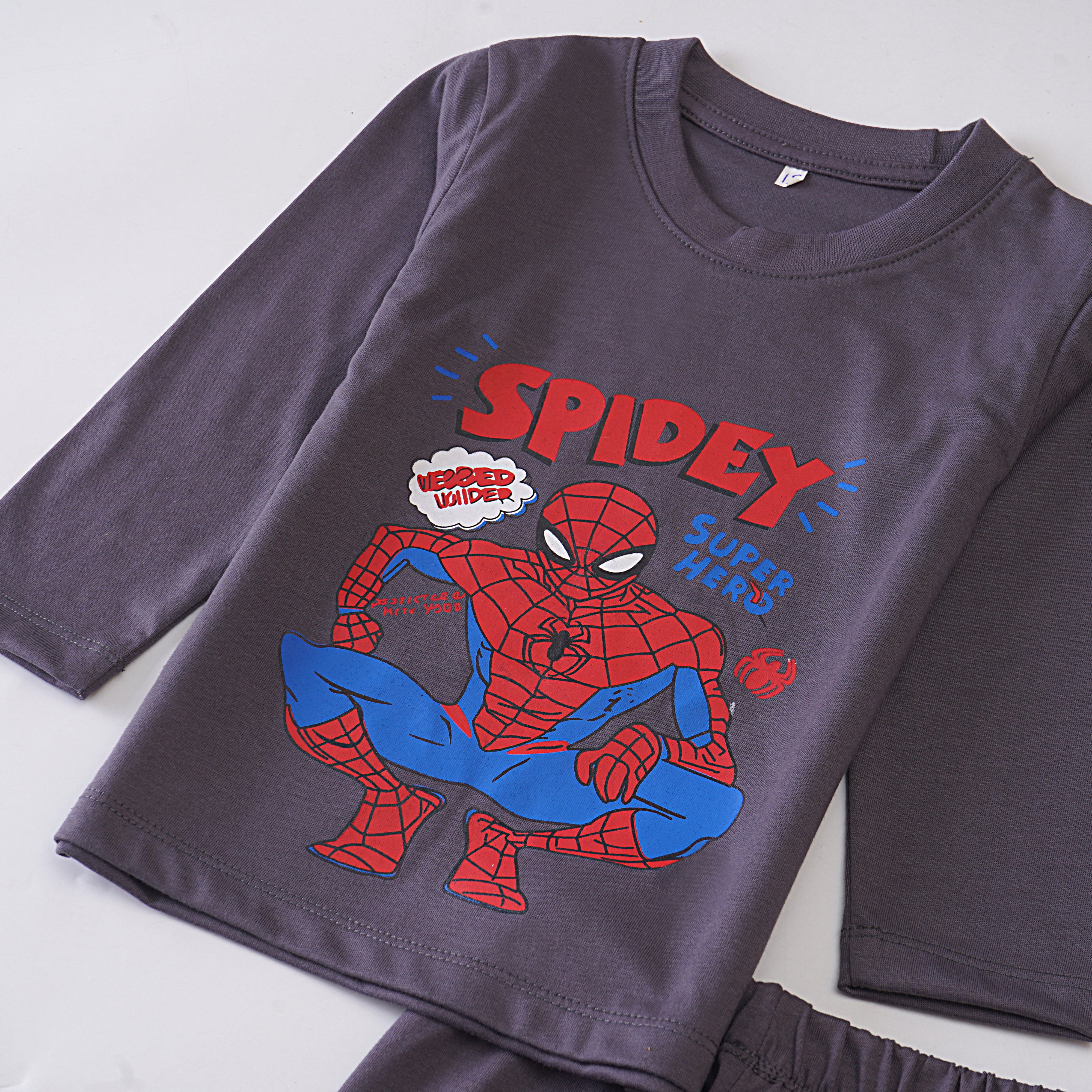 Boys Printed Full Sleeve Suit (Spidey)