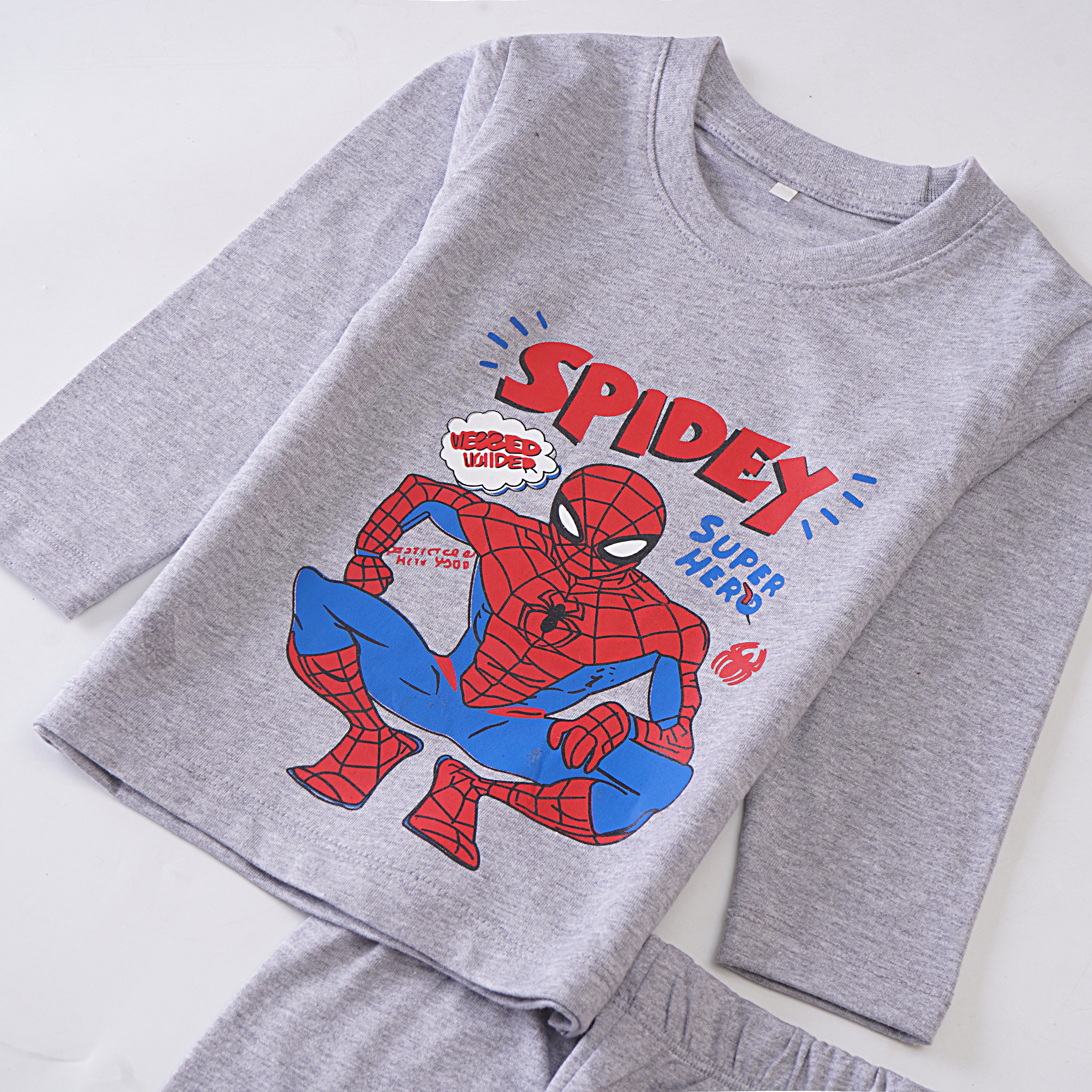 Boys Printed Full Sleeve Suit (Spidey)