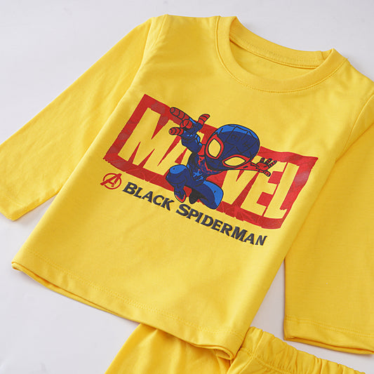 Boys Printed Full Sleeve Suit (Marvel)