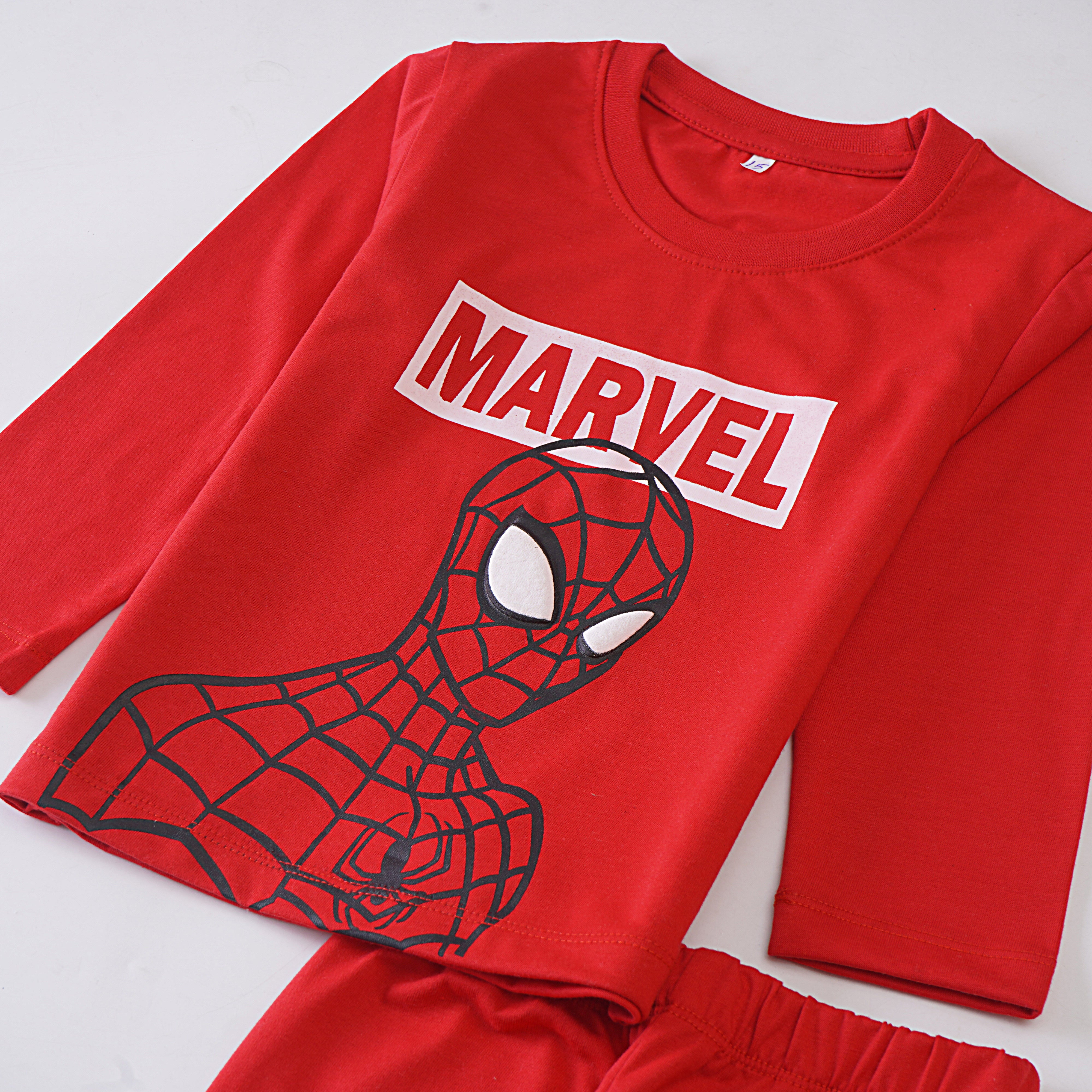 Boys Printed Full Sleeve Suit (Spiderman)