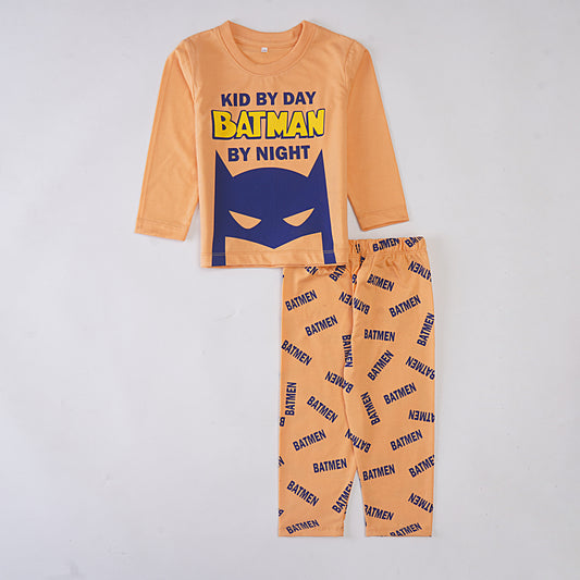 Boys Printed Full Sleeve Suit (Batman)