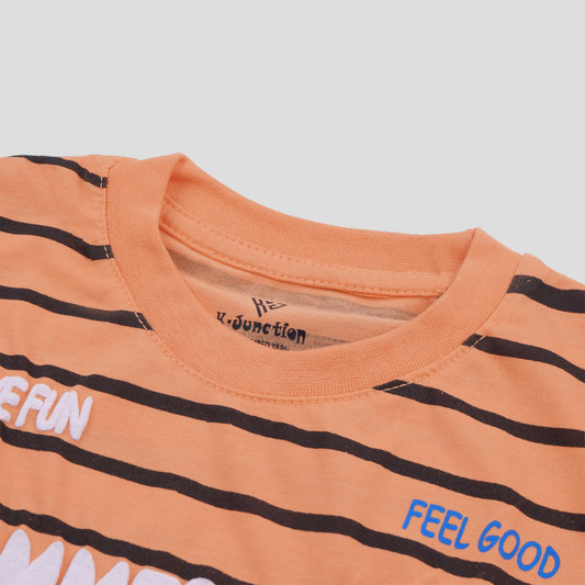 Boys Half Sleeves-Printed T-Shirt (Summer-Vibes)