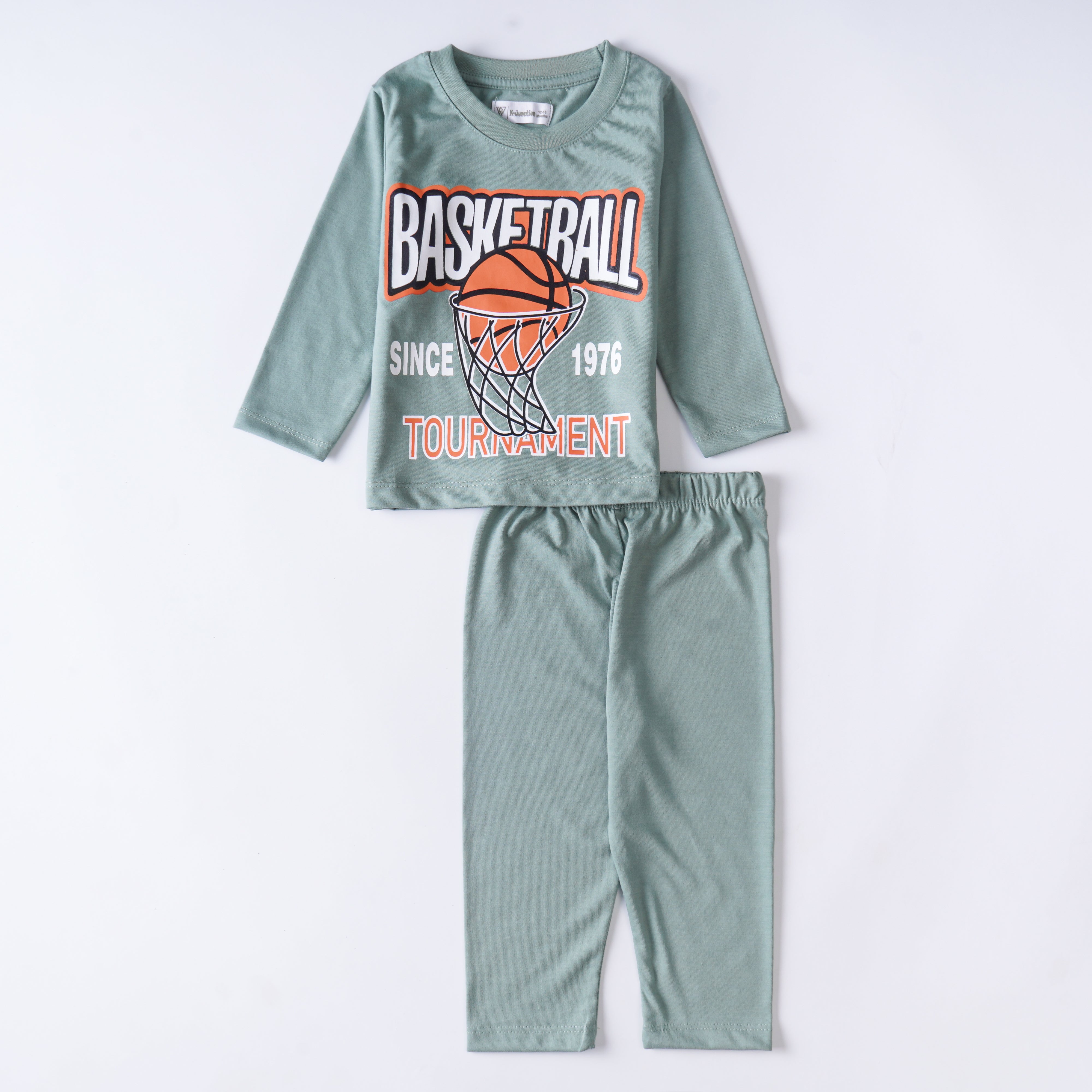 Boys Printed Full Sleeve Suit (BasketBall)