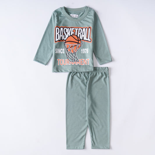 Boys Printed Full Sleeve Suit (BasketBall)