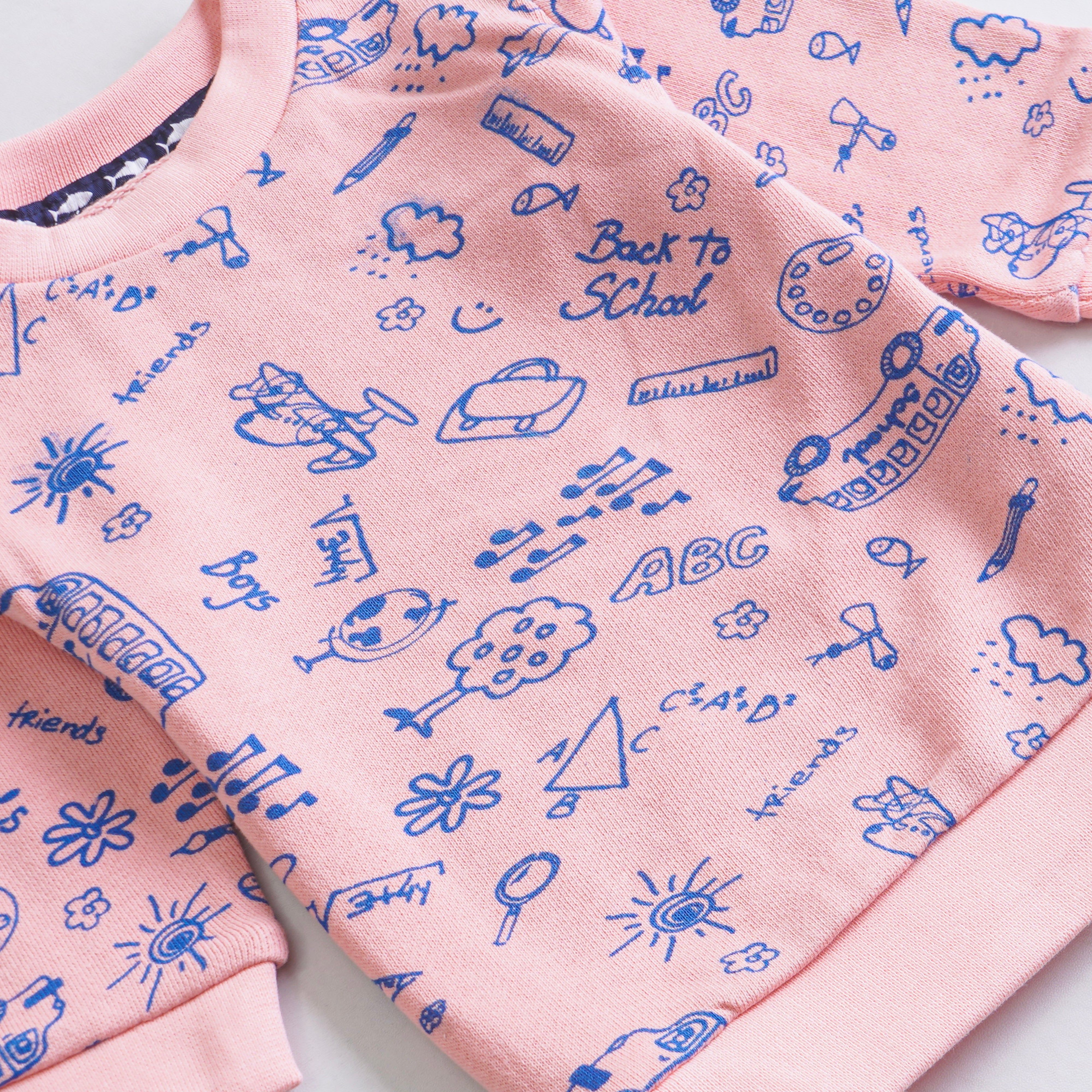 Girls Printed Full Sleeve Sweat Shirt