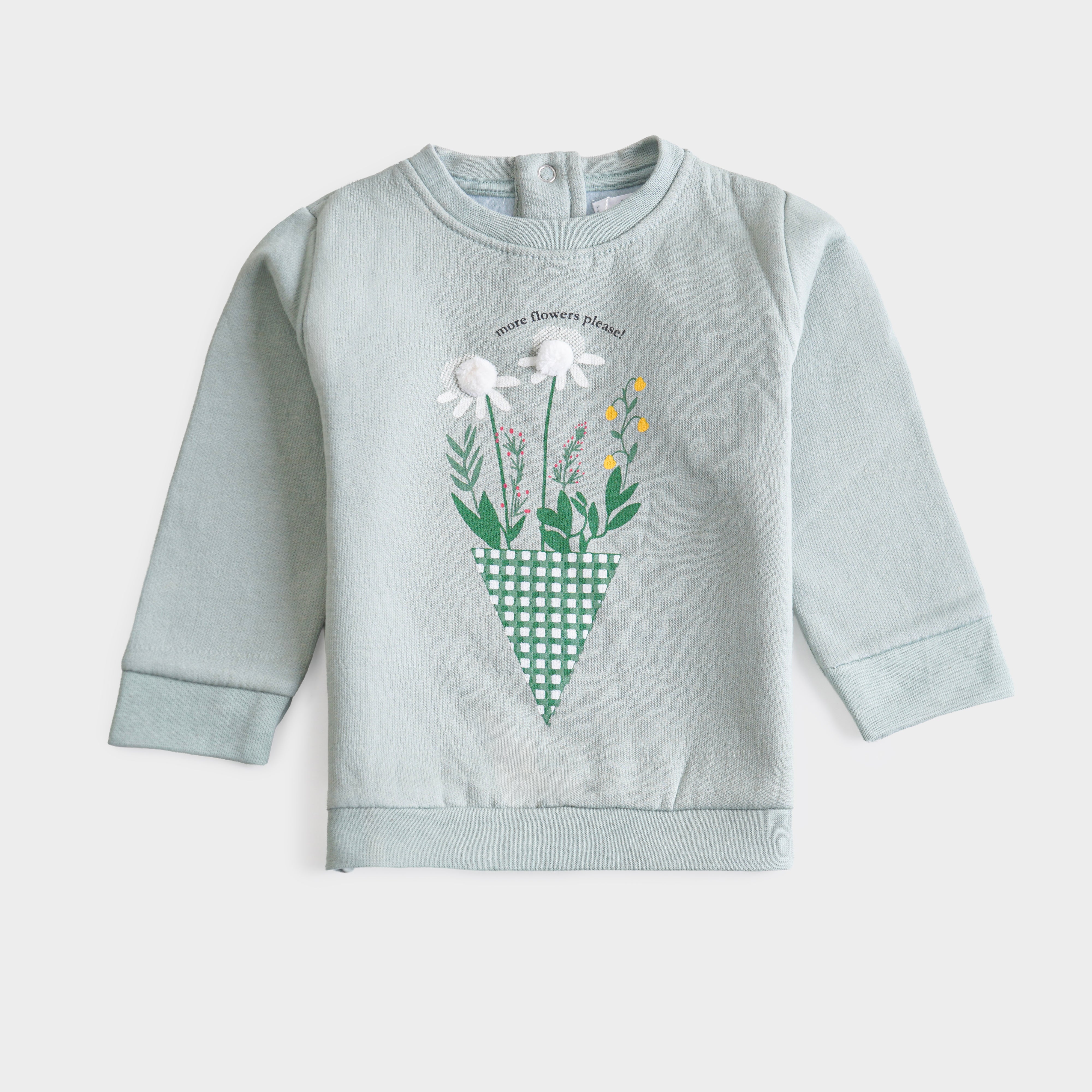 Girls Printed Full Sleeve Sweat Shirt