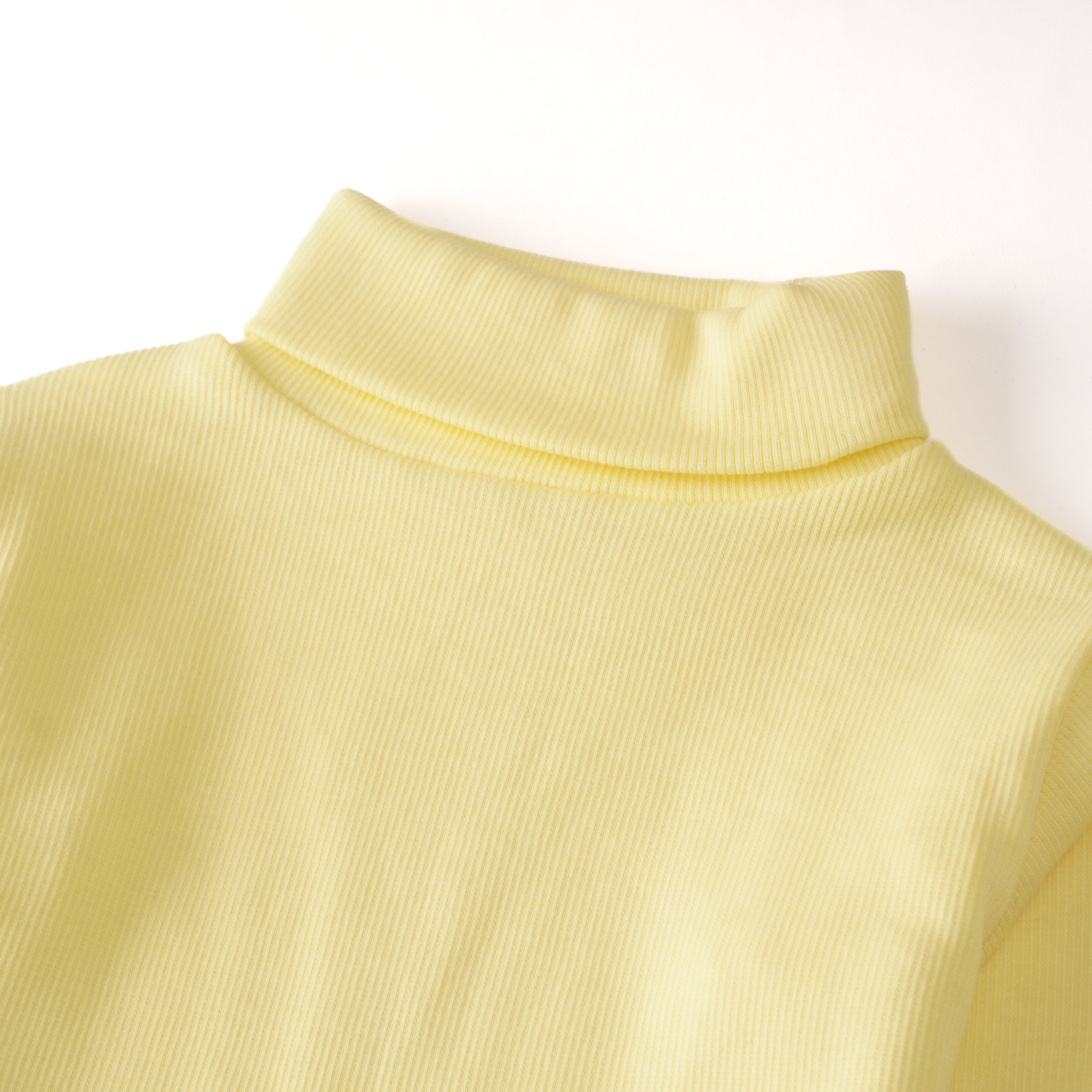 Kids Unisex Full Sleeve High-Neck (Lemon)