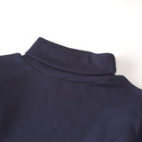 Kids Unisex Full Sleeve High-Neck (Navy)