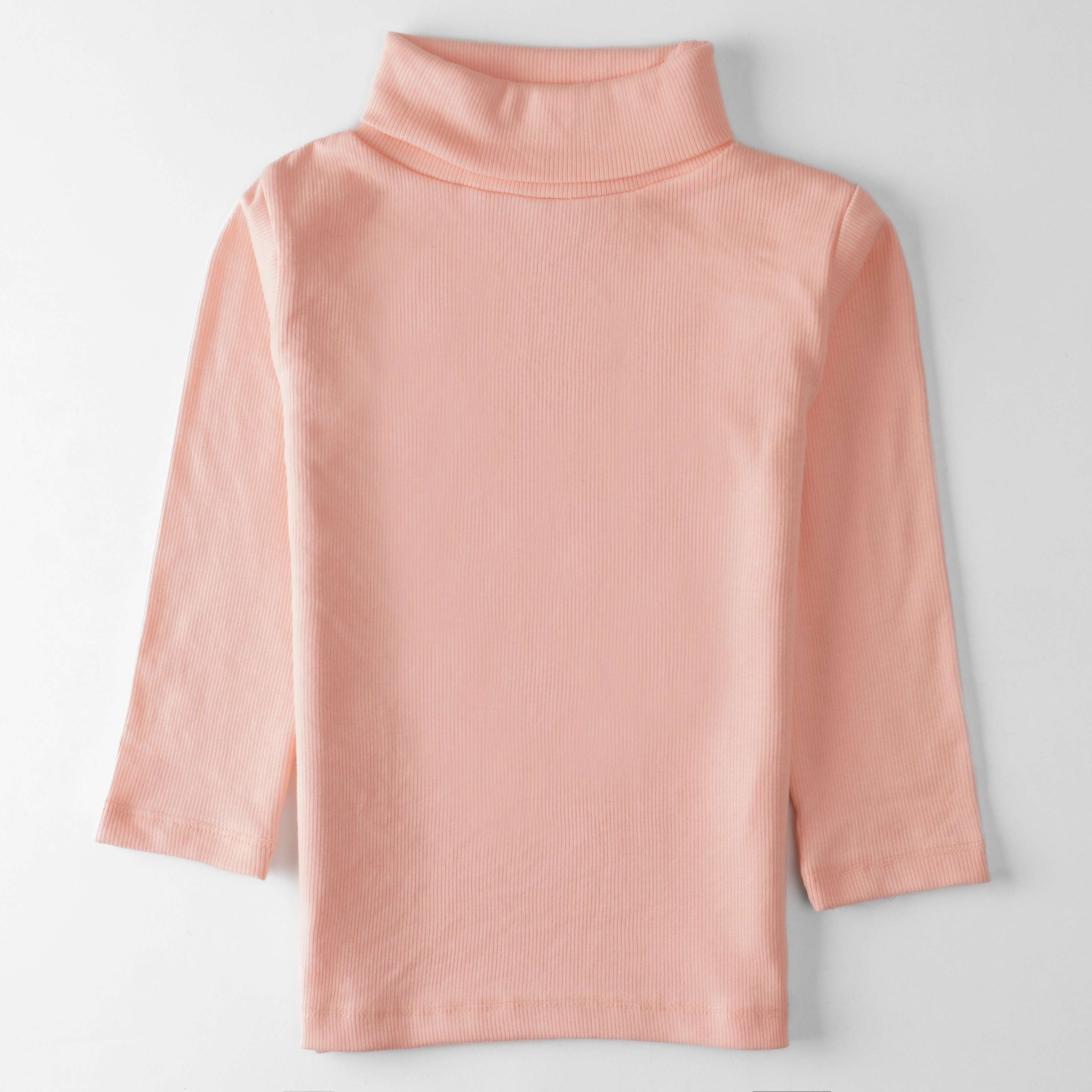 Kids Unisex Full Sleeve High-Neck (Peach)