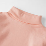 Kids Unisex Full Sleeve High-Neck (Peach)