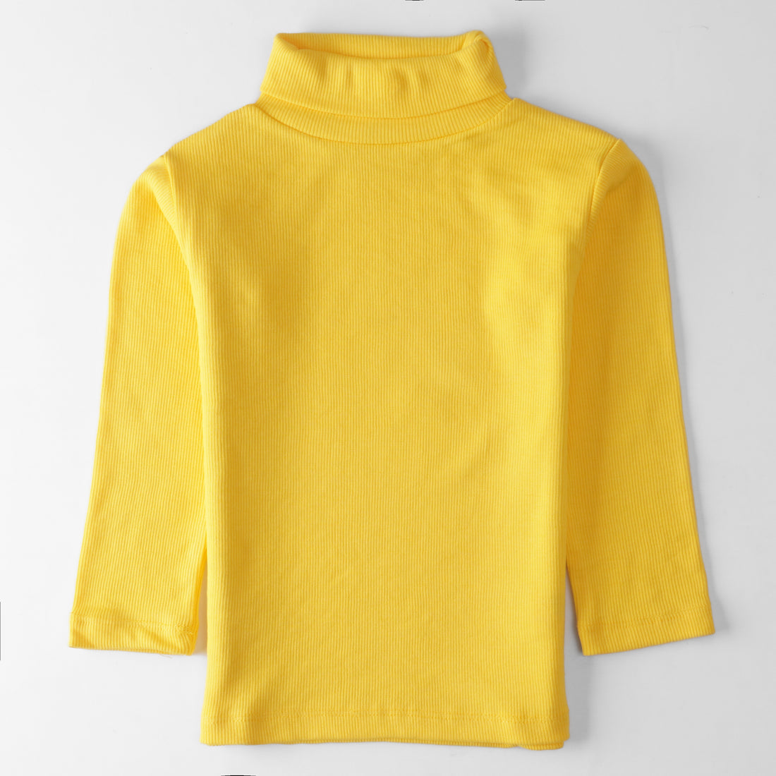 Kids Unisex Full Sleeve High-Neck (Yellow)